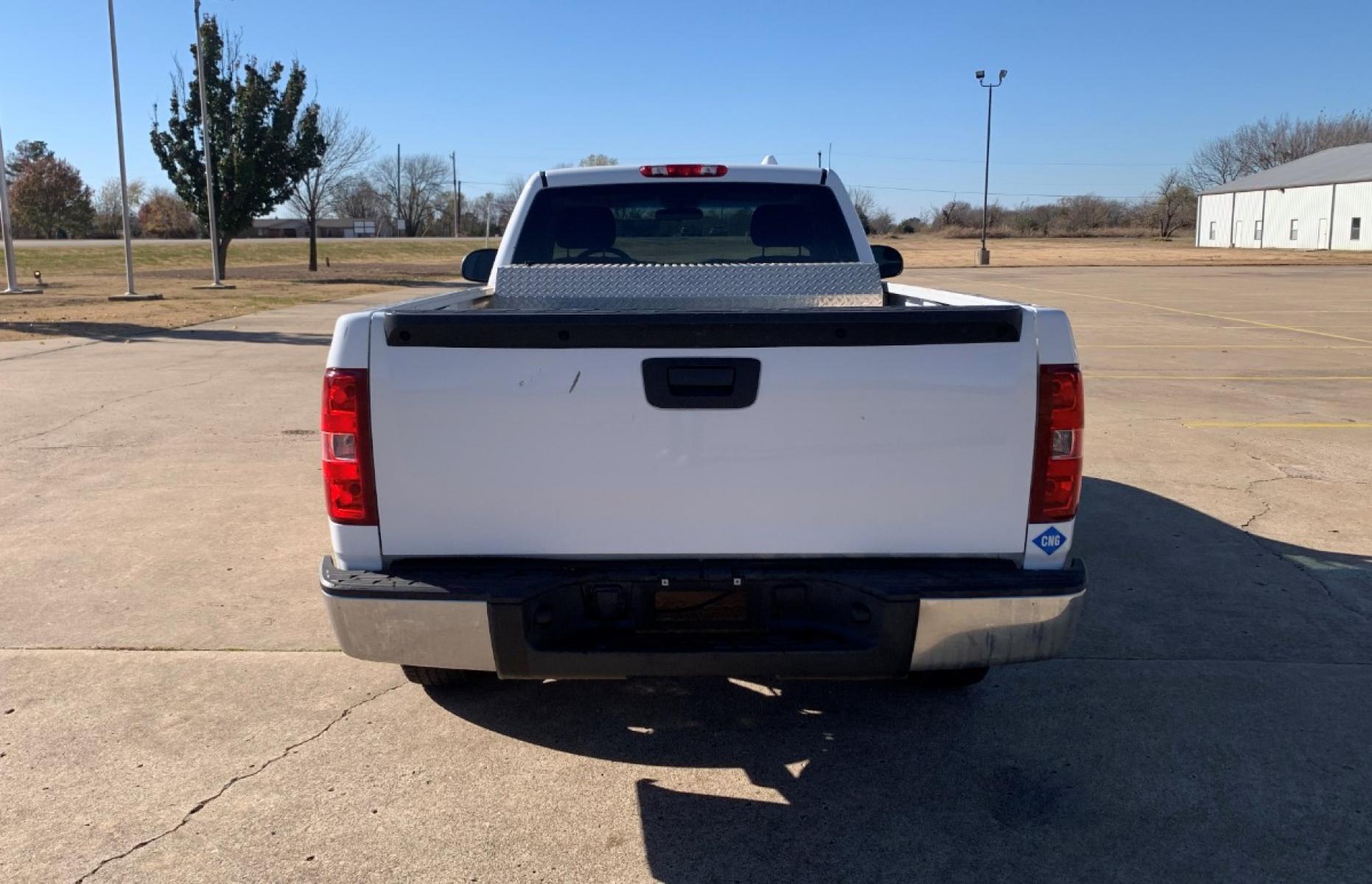 2011 White Chevrolet Silverado 1500 Work Truck 2WD (1GCNCPE03BZ) with an 5.3L V8 OHV 16V FFV engine, 4-Speed Automatic transmission, located at 17760 Hwy 62, Morris, OK, 74445, (918) 733-4887, 35.609104, -95.877060 - 2011 CHEVY SILVERADO 1500 5.3L V8 2WD DEDICATED CNG (COMPRESSED NATURAL GAS) FEATURES MANUAL WINDOWS, MANUAL SEATS, MANUAL LOCKS, STEERING WHEEL CONTROLS, AM/FM STEREO, CRUISE CONTROL, AND BED MAT. IT HAS 142,151 MILES. FIRESTONE 245/70R17 TIRES. EQUIPPED WITH A IMPCO CNG FUEL SYSTEM. IT RUNS ON COM - Photo #6