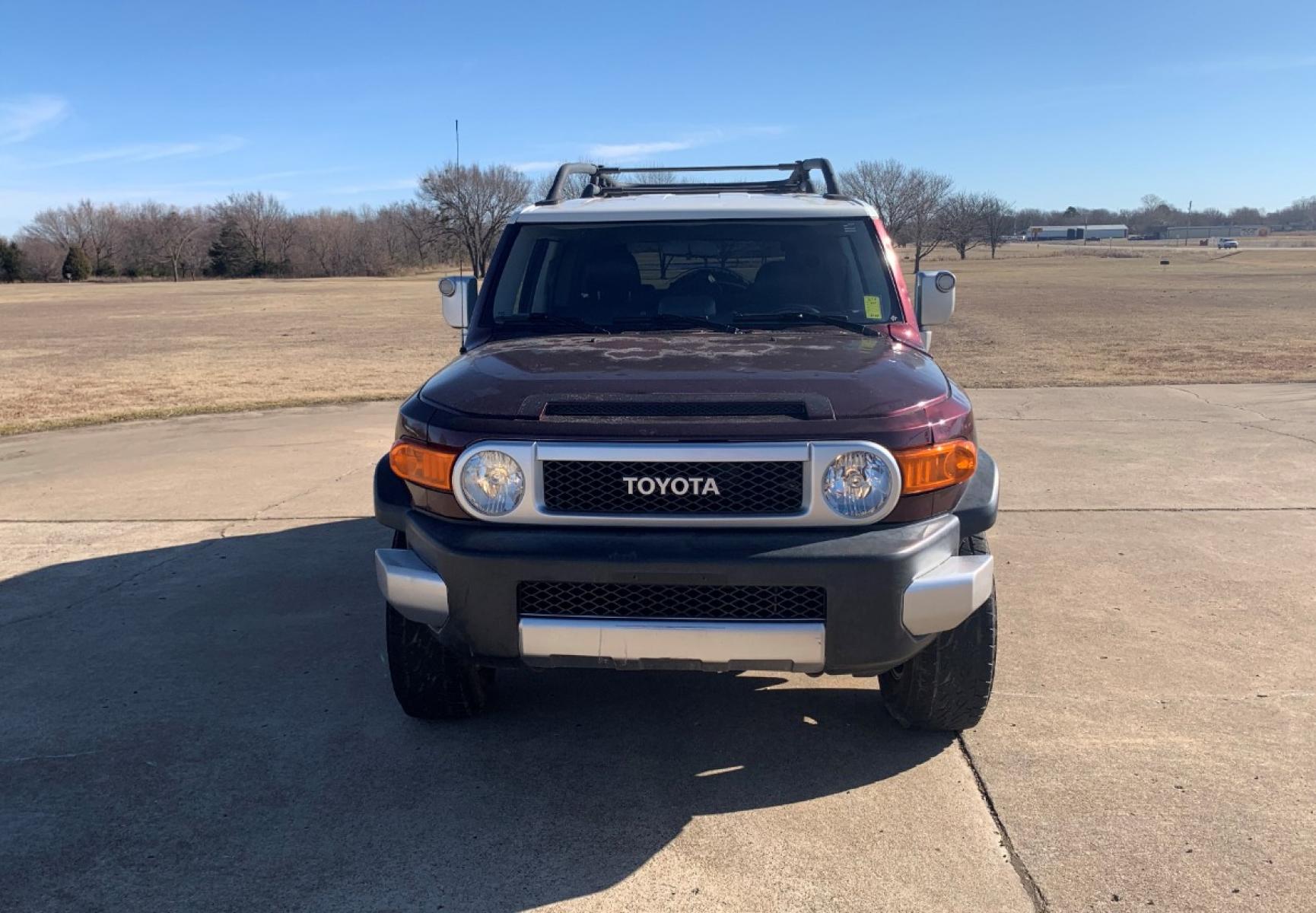 2007 PURPLE Toyota FJ Cruiser 4WD AT (JTEBU11F170) with an 4.0L V6 DOHC 24V engine, 5-Speed Automatic Overdrive transmission, located at 17760 Hwy 62, Morris, OK, 74445, (918) 733-4887, 35.609104, -95.877060 - Photo #2
