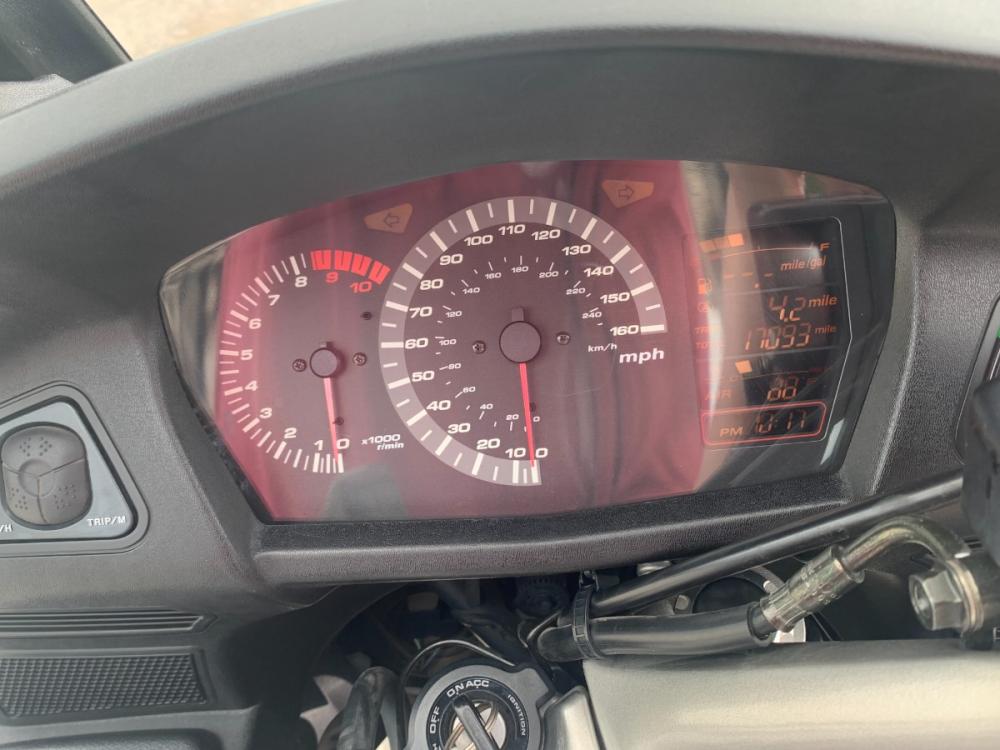 2003 Silver Honda ST1300 ST1300 (JH2SC51103M) with an 1261CC engine, 5 SPEED transmission, located at 17760 HWY 62, MORRIS, 74445, 35.609104, -95.877060 - 2003 HONDA ST1300 IS A 1261CC 5-SPEED TRANSMISSION WITH AN ELECTRIC START, POWER-ADJUSTABLE LIGHTS, POWER-ADJUSTABLE WINDSHIELD, NICE CLEAN TOURING SPORTS BIKE. ONLY 17,093 MILES, MARATHON TIRES, DOES HAVE REBUILT TITLE DUE TO A SMALL ACCIDENT. LIGHT SCRAPES AS SHOWN IN PICTURES. $3,900 CALL R - Photo #6