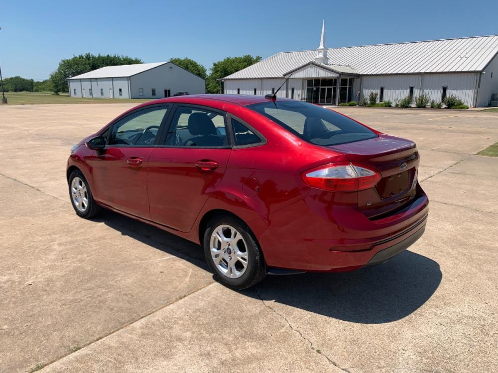 2014 RED Ford Fiesta SE Sedan (3FADP4BJ6EM) with an 1.6L L4 DOHC 16V engine, located at 17760 Hwy 62, Morris, OK, 74445, (918) 733-4887, 35.609104, -95.877060 - 2014 FORD FIESTA SE 1.6L 4 CYLINDER FWD, FEATURES KEYLESS ENTRY REMOTE, POWER LOCKS, POWER WINDOWS, POWER MIRRORS, MANUAL SEATS, AM/FM STEREO, CD PLAYER, BLUETOOTH, CLOTH SEATS, CRUISE CONTROL, HANDS-FREE CALLING, VOICE COMMAND CONTROL, MULTI-FUNCTION STEERING WHEEL CONTROLS. 108,726 MILES 195/60R15 - Photo #7