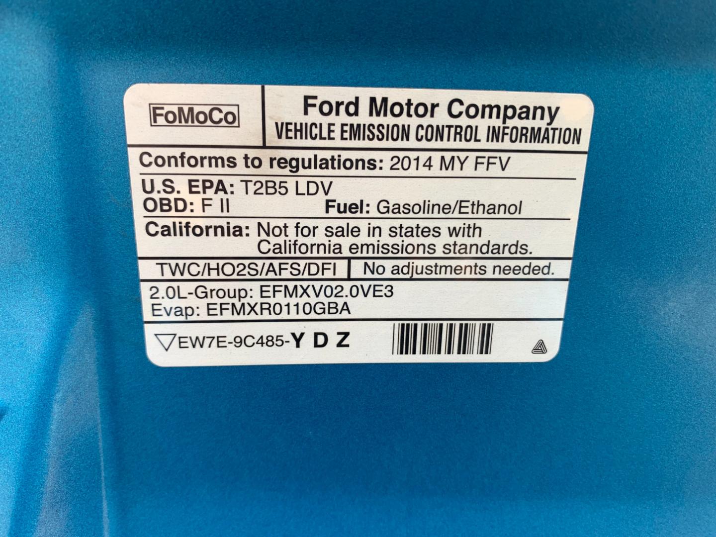 2014 BLUE Ford Focus SE Sedan (1FADP3F25EL) with an 2.0L L4 DOHC 16V engine, AUTOMATIC transmission, located at 17760 Hwy 62, Morris, OK, 74445, (918) 733-4887, 35.609104, -95.877060 - Photo#19