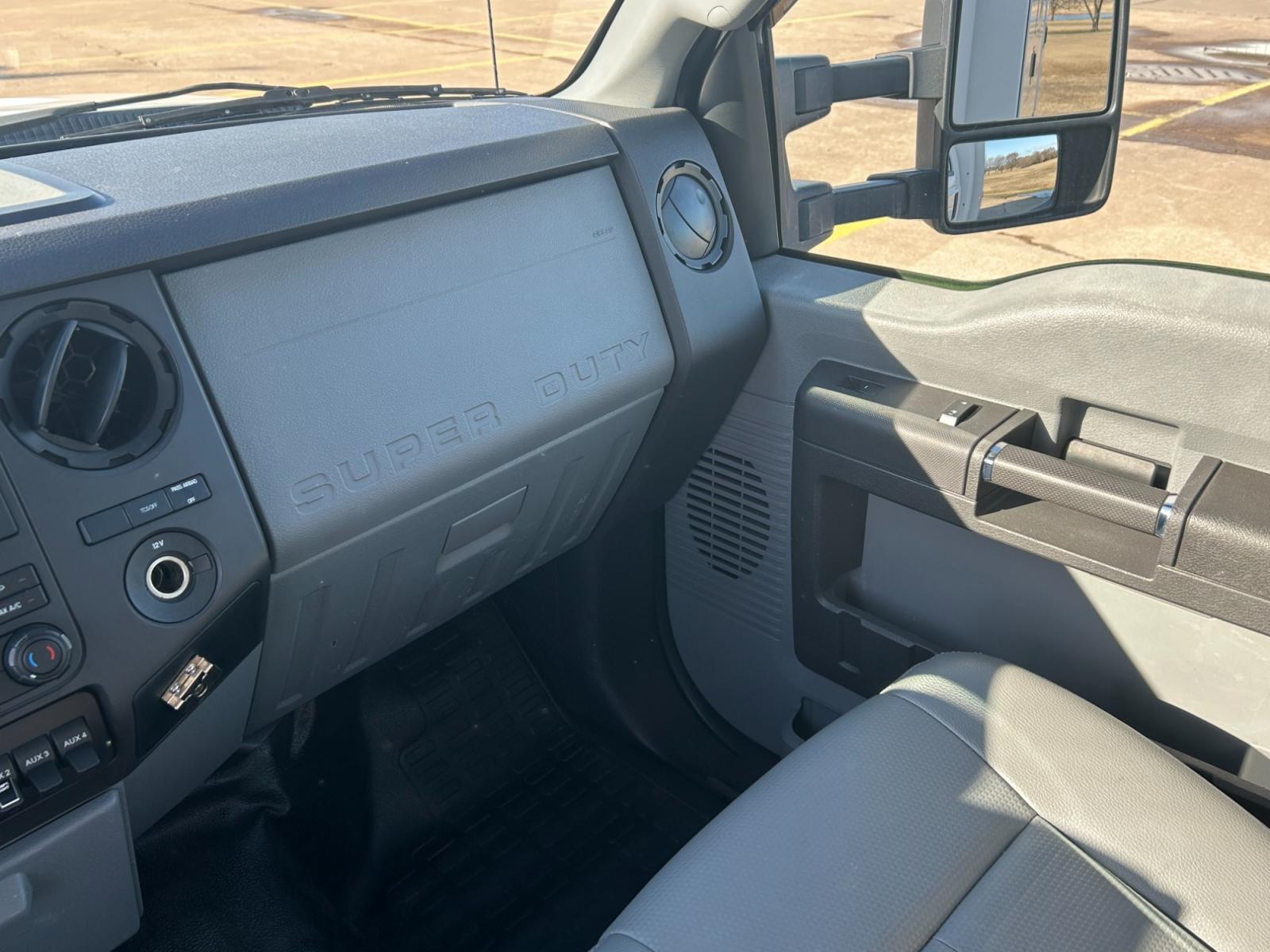 2012 White Ford F-350 SD XL DRW 2WD (1FDRF3G67CE) with an 6.2L V8 OHV 16V engine, 6-Speed Automatic transmission, located at 17760 Hwy 62, Morris, OK, 74445, (918) 733-4887, 35.609104, -95.877060 - 2012 FORD F-350 SD HAS A 6.2L V8 AND IS 2WD. THIS TRUCK IS A DEDICATED CNG (ONLY RUNS ON COMPRESSED NATURAL GAS) AND FEATURES POWER LOCKS, POWER WINDOWS, POWER MIRRORS, MANUAL SEATS, AM/FM RADIO, LEATHER INTERIOR, CRUISE CONTROL, AND LOTS OF STORAGE. EQUIPPED WITH BAF TECHNOLOGIES CNG FUEL SYSTEM TH - Photo #9