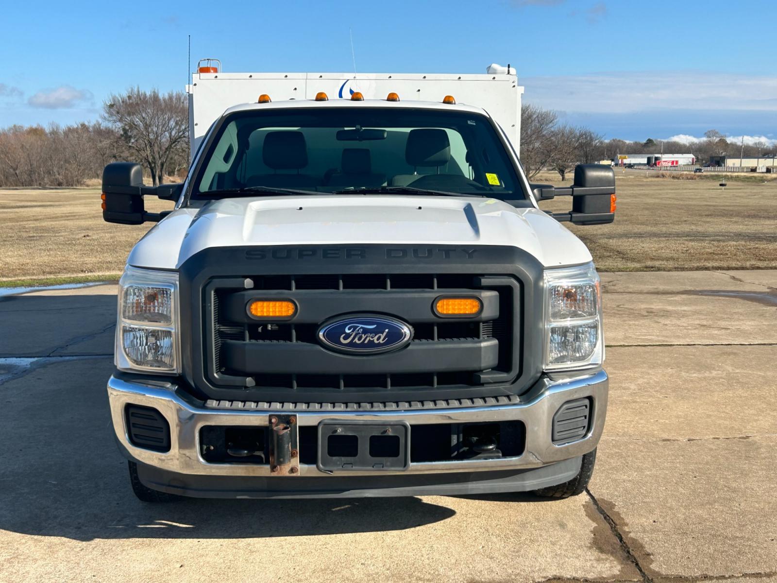 2012 White Ford F-350 SD XL DRW 2WD (1FDRF3G67CE) with an 6.2L V8 OHV 16V engine, 6-Speed Automatic transmission, located at 17760 Hwy 62, Morris, OK, 74445, (918) 733-4887, 35.609104, -95.877060 - 2012 FORD F-350 SD HAS A 6.2L V8 AND IS 2WD. THIS TRUCK IS A DEDICATED CNG (ONLY RUNS ON COMPRESSED NATURAL GAS) AND FEATURES POWER LOCKS, POWER WINDOWS, POWER MIRRORS, MANUAL SEATS, AM/FM RADIO, LEATHER INTERIOR, CRUISE CONTROL, AND LOTS OF STORAGE. EQUIPPED WITH BAF TECHNOLOGIES CNG FUEL SYSTEM TH - Photo #1