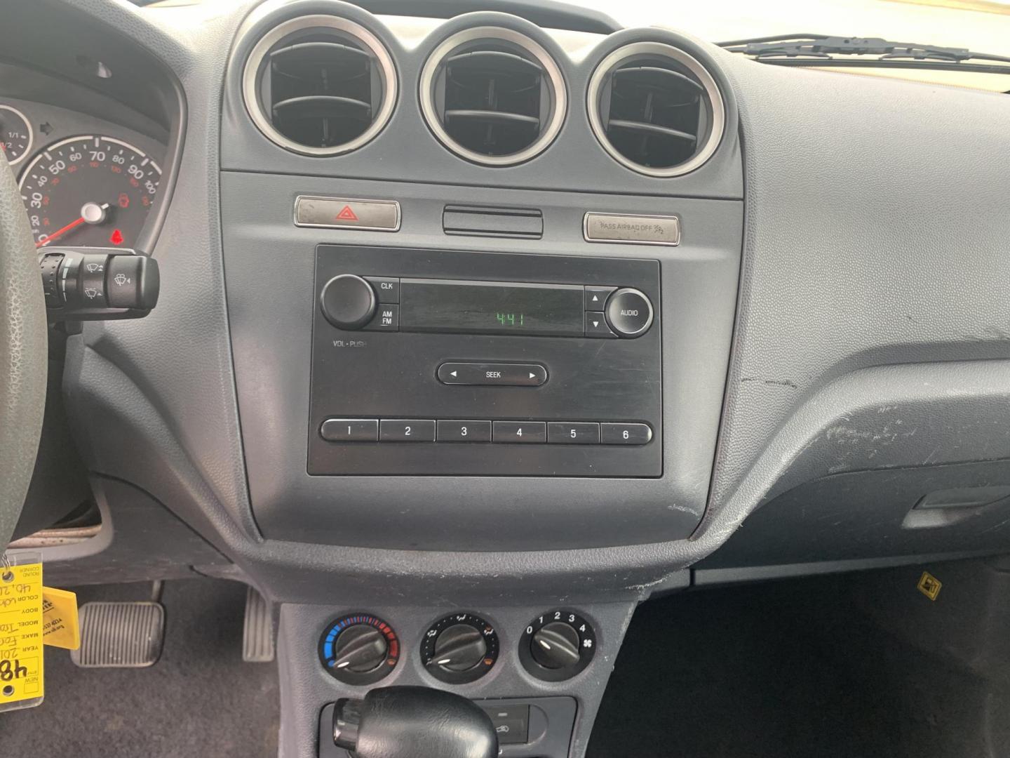 2013 White /Gray Ford Transit Connect XL (NM0LS7AN8DT) with an 2.0L L4 DOHC 16V engine, 4-Speed Automatic transmission, located at 17760 Hwy 62, Morris, OK, 74445, (918) 733-4887, 35.609104, -95.877060 - 2013 FORD TRANSIT CONNECT HAS A 2.0L AND FWD. THIS VAN IS A BI-FUEL THAT RUNS ON BOTH GASOLINE OR COMPRESSED NATURAL GAS (CNG). FEATURES, MANUEL WINDOWS, MANUAL MIRRORS, MANUAL SEATS, CLOTH INTERIOR, MANUAL LOCKS, BACKUP CAMERA, AND AM/FM STEREO. EQUIPPED WITH A BI-FUEL CNG FUEL SYSTEM. IT RUNS ON - Photo#11