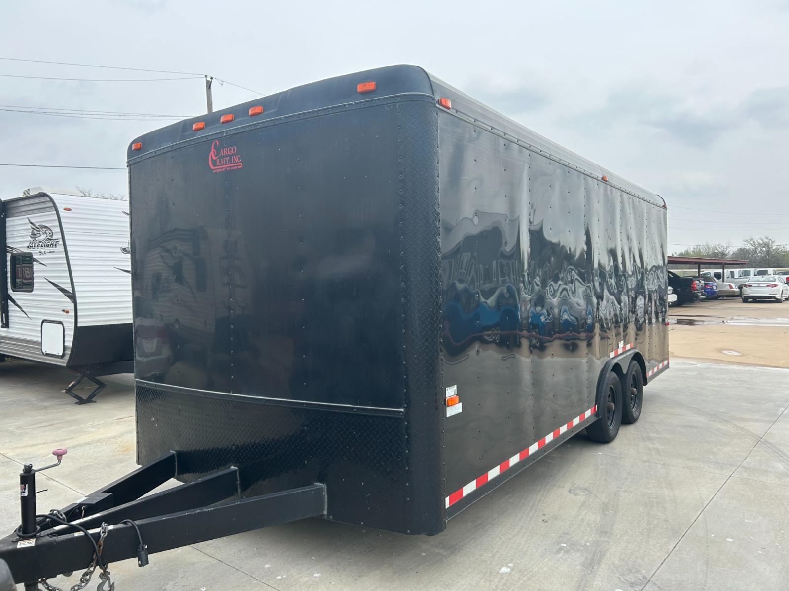 2017 BLACK Cargo Craft, Inc Unknown - (4D6EB2021HC) , located at 17760 Hwy 62, Morris, OK, 74445, 35.609104, -95.877060 - THE 2017 CARGO CRAFT ENCLOSED TRAILER IS 20 FEET LONG AND 8'4 WIDE. IT DOES HAVE HAIL DAMAGE AS SHOWN IN THE PICTURES, BUT EVERYTHING IS FUNCTIONING AS IT SHOULD. EXTRA LONG HITCH FOR EASY BACKING. ***THERE WILL BE A 6.25% SALES TAX ADDED TO THE PRICE, IF YOU HAVE A TAX EXEMPTION CARD YOU WILL NEED - Photo #0