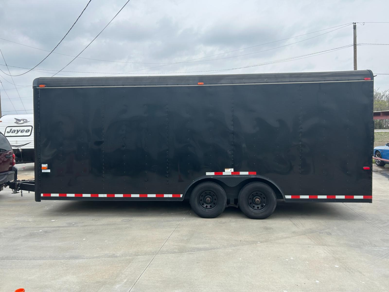 2017 BLACK Cargo Craft, Inc Unknown - (4D6EB2021HC) , located at 17760 Hwy 62, Morris, OK, 74445, 35.609104, -95.877060 - THE 2017 CARGO CRAFT ENCLOSED TRAILER IS 20 FEET LONG AND 8'4 WIDE. IT DOES HAVE HAIL DAMAGE AS SHOWN IN THE PICTURES, BUT EVERYTHING IS FUNCTIONING AS IT SHOULD. EXTRA LONG HITCH FOR EASY BACKING. ***THERE WILL BE A 6.25% SALES TAX ADDED TO THE PRICE, IF YOU HAVE A TAX EXEMPTION CARD YOU WILL NEED - Photo #5
