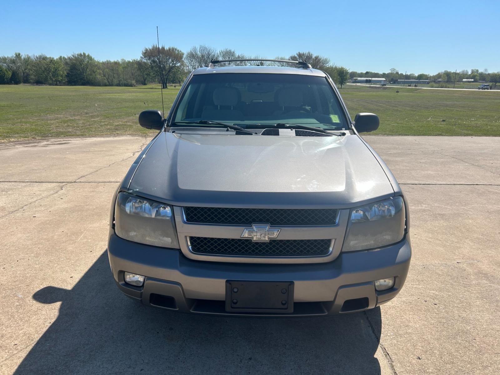 2009 GOLD Chevrolet TrailBlazer LT1 2WD (1GNDS33S192) with an 4.2L L6 DOHC 24V engine, 4-Speed Automatic transmission, located at 17760 Hwy 62, Morris, OK, 74445, (918) 733-4887, 35.609104, -95.877060 - 2009 CHEVROLET TRAILBLAZER LT HAS A 4.2L AND IS RWD, FEATURES A KEYLESS ENTRY REMOTE, POWER LOCKS, POWER WINDOWS, POWER MIRRORS, AM/FM STEREO, CD PLAYER, DUAL TEMP CONTROL, CRUISE CONTROL, CLOTH INTERIOR, TRAILER HITCH, 159,658 MILES, AND A CLEAN TITLE. 245/65R17 TIRES. ***DOES HAVE SOME SCRATCHES - Photo #2