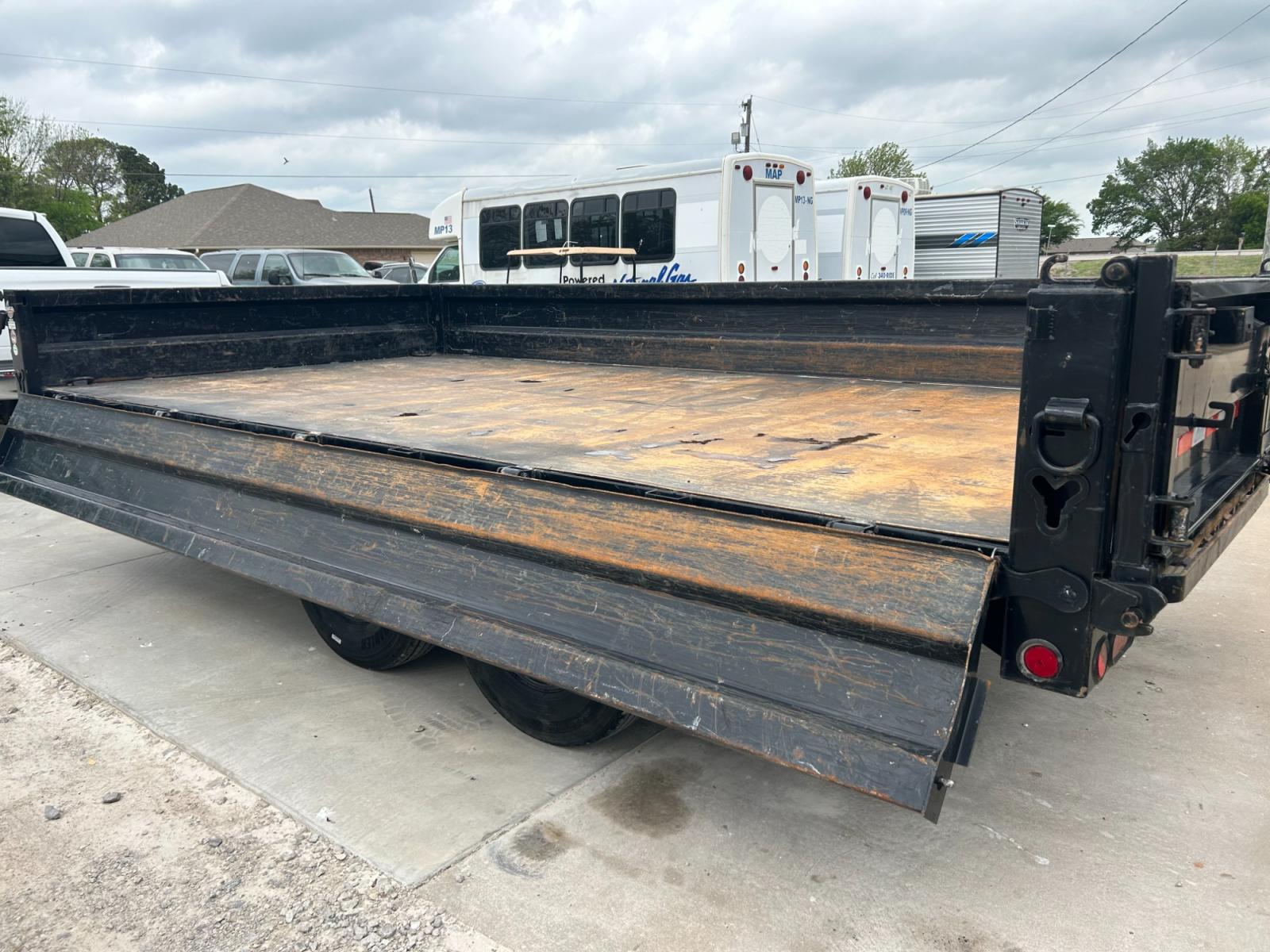 2022 BLACK IRONBULL DUMP TRAILER DUMPBED (50HDP1620N1) , located at 17760 Hwy 62, Morris, OK, 74445, 35.609104, -95.877060 - 2022 deckover dumps offer a raised deck (above the tires) to accommodate 10 gauge fold down sides and a bed width of 96”. The deckover is equipped standard with 10” I beam frame. 3” channel crossmembers span the 10 gauge smooth steel floor. 2 5/16” couplers are equipped standard on each mode - Photo #9