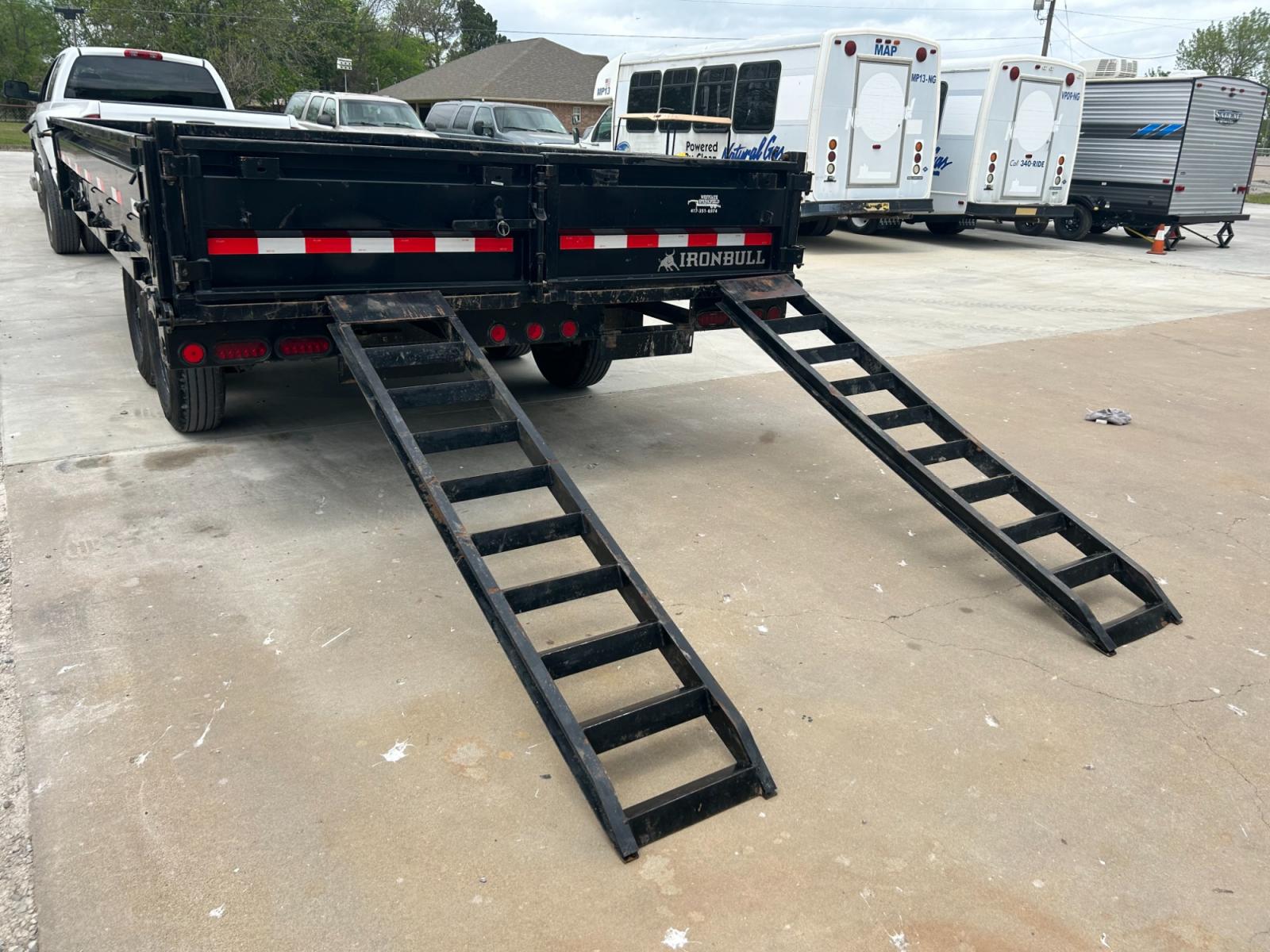 2022 BLACK IRONBULL DUMP TRAILER DUMPBED (50HDP1620N1) , located at 17760 Hwy 62, Morris, OK, 74445, 35.609104, -95.877060 - 2022 deckover dumps offer a raised deck (above the tires) to accommodate 10 gauge fold down sides and a bed width of 96”. The deckover is equipped standard with 10” I beam frame. 3” channel crossmembers span the 10 gauge smooth steel floor. 2 5/16” couplers are equipped standard on each mode - Photo #15
