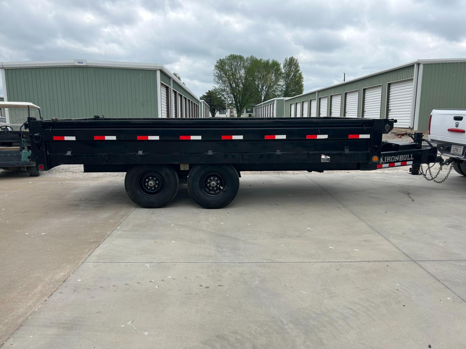 2022 BLACK IRONBULL DUMP TRAILER DUMPBED (50HDP1620N1) , located at 17760 Hwy 62, Morris, OK, 74445, 35.609104, -95.877060 - 2022 deckover dumps offer a raised deck (above the tires) to accommodate 10 gauge fold down sides and a bed width of 96”. The deckover is equipped standard with 10” I beam frame. 3” channel crossmembers span the 10 gauge smooth steel floor. 2 5/16” couplers are equipped standard on each mode - Photo #1