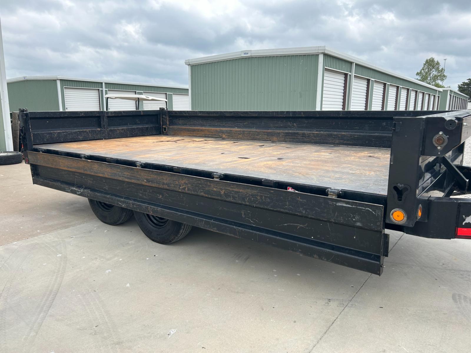 2022 BLACK IRONBULL DUMP TRAILER DUMPBED (50HDP1620N1) , located at 17760 Hwy 62, Morris, OK, 74445, 35.609104, -95.877060 - 2022 deckover dumps offer a raised deck (above the tires) to accommodate 10 gauge fold down sides and a bed width of 96”. The deckover is equipped standard with 10” I beam frame. 3” channel crossmembers span the 10 gauge smooth steel floor. 2 5/16” couplers are equipped standard on each mode - Photo #8