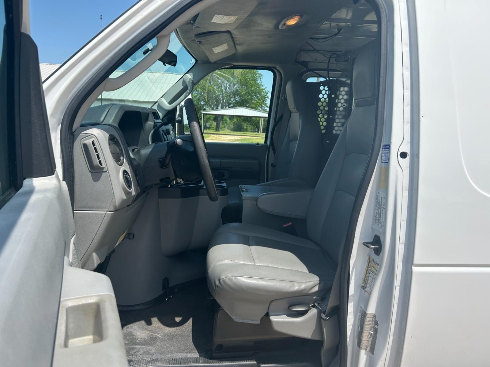 2011 White Ford E-Series Van E-250 (1FTNE2EL5BD) with an 5.4L V8 SOHC 16V engine, 4-Speed Automatic transmission, located at 17760 Hwy 62, Morris, OK, 74445, (918) 733-4887, 35.609104, -95.877060 - 2011 FORD E-SERIES VAN E-250 5.4 V8 DEDICATED CNG (COMPRESSED NATURAL GAS) DOES NOT RUN ON GASOLINE. THE FORD E-SERIES VAN FEATURES MANUAL SEATS, MANUAL LOCKS, MANUAL WINDOWS, MANUAL MIRRORS, FRONT HEAT AND AIR, AM/FM RADIO, LEATHER SEATS, STEEL SHELVES, SPLIT SWING-OUT RIGHT DOORS, AND PLENTY OF SP - Photo #9