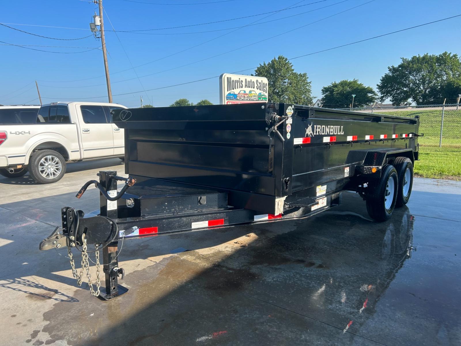 2022 BLACK Norstar Trailers IRONBULL DUMP BED (3EUDB1624N1) , located at 17760 Hwy 62, Morris, OK, 74445, 35.609104, -95.877060 - 2022 Norstar Ironbull Dumpbed has 14,000 lbs of GVWR and is equipped with enough lifting power to ensure you can always get your job done. Each Iron Bull 83 wide dump comes equipped standard with an industry best 7 gauge floor and 24" high 10 gauge sides with 7 machined breaks that will not bend, bo - Photo #0