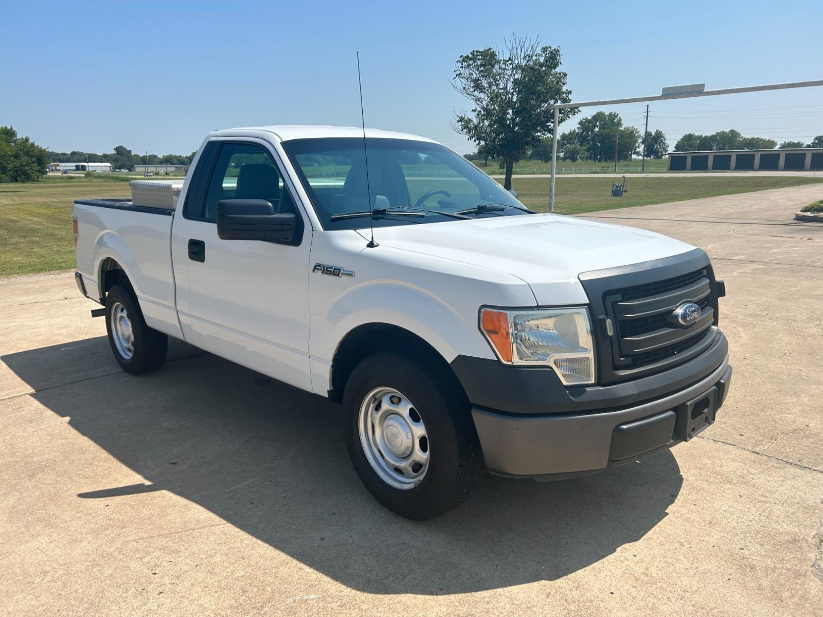 2014 White Ford F-150 STX 6.5-ft. Bed 2WD (1FTMF1CM3EK) with an 3.7L V6 DOHC 24V engine, 6-Speed Automatic transmission, located at 17760 Hwy 62, Morris, OK, 74445, (918) 733-4887, 35.609104, -95.877060 - 2014 FORD F-150 STX 6.5-ft. BED 2WD HAS 3.7L V6 DOHC 24V. THIS TRUCK IS A BI-FUEL (RUNS ON BOTH CNG OR GASOLINE). IT FEATURES MANUAL SEATS, MANUAL WINDOWS, MANUAL LOCKS, AM/FM STEREO, TRACTION CONTROL, CRUISE CONTROL. EQUIPPED WITH ALTECH-ECO BI-FUEL CNG FUEL SYSTEM. IT RUNS ON CNG (COMPRESSED NATU - Photo #2
