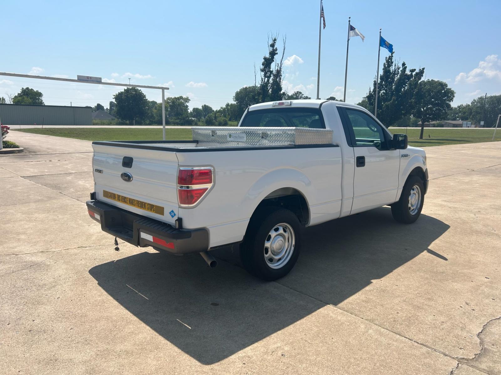 2014 White Ford F-150 STX 6.5-ft. Bed 2WD (1FTMF1CM3EK) with an 3.7L V6 DOHC 24V engine, 6-Speed Automatic transmission, located at 17760 Hwy 62, Morris, OK, 74445, (918) 733-4887, 35.609104, -95.877060 - 2014 FORD F-150 STX 6.5-ft. BED 2WD HAS 3.7L V6 DOHC 24V. THIS TRUCK IS A BI-FUEL (RUNS ON BOTH CNG OR GASOLINE). IT FEATURES MANUAL SEATS, MANUAL WINDOWS, MANUAL LOCKS, AM/FM STEREO, TRACTION CONTROL, CRUISE CONTROL. EQUIPPED WITH ALTECH-ECO BI-FUEL CNG FUEL SYSTEM. IT RUNS ON CNG (COMPRESSED NATU - Photo #4