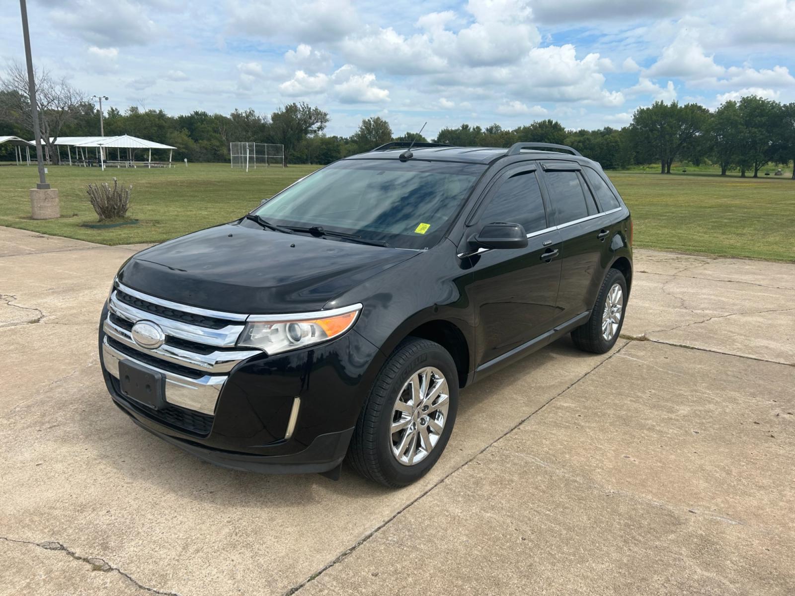 2013 BLACK Ford Edge Limited FWD (2FMDK3KC9DB) with an 3.5L V6 DOHC 24V engine, 6-Speed Automatic transmission, located at 17760 Hwy 62, Morris, OK, 74445, (918) 733-4887, 35.609104, -95.877060 - 2013 FORD EDGE LIMITED FWD 3.5L V6 FEATURES POWER SEATS, POWER WINDOWS, POWER MIRRORS, POWER LOCKS, TOUCHSCREEN RADIO, AM/FM STEREO, CD PLAYER, HEATED SEATS, LEATHER SEATS, DUAL CLIMATE CONTROL, MULTI-FUNCTION STEERING WHEEL CONTROLS, CRUISE CONTROL, HANDS-FREE CALLING, BACK-UP CAMERA. 54,502 MILES - Photo #0