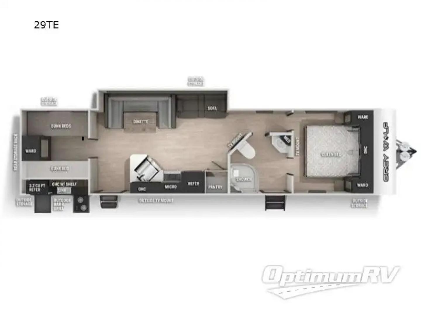2020 GRAY /Gray Forest River PATRIOT 29TE (4X4TCKE28LX) , located at 17760 Hwy 62, Morris, OK, 74445, 35.609104, -95.877060 - Photo#34