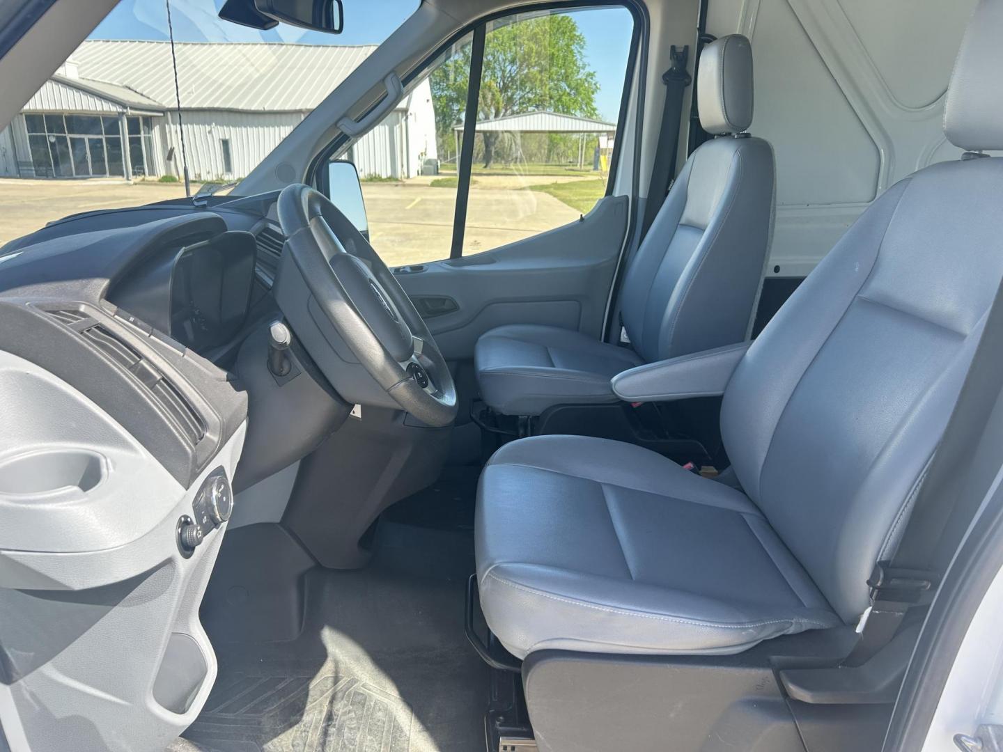 2019 White /Gray Ford Transit 250 Van Med. Roof w/Sliding Pass. 148-in. WB (1FTYR2CM6KK) with an 3.7L V6 DOHC 24V engine, 6A transmission, located at 17760 Hwy 62, Morris, OK, 74445, (918) 733-4887, 35.609104, -95.877060 - 2019 FORD TRANSIT 250 CARGO VAN HAS A 3.7L V6 ENGINE AND IS FWD. THIS VAN FEATURES KEYLESS ENTRY REMOTE, POWER LOCKS, POWER WINDOWS, POWER MIRRORS, KENWOOD STEREO HAS AN AM/FM STATIONS, SATALITE RADIO, CD PLAYER, BLUETOOTH, AUX PORT, USB PORT, TRACTION CONTROL, CRUISE CONTROL, SLIDING SIDE DOOR, BAC - Photo#8