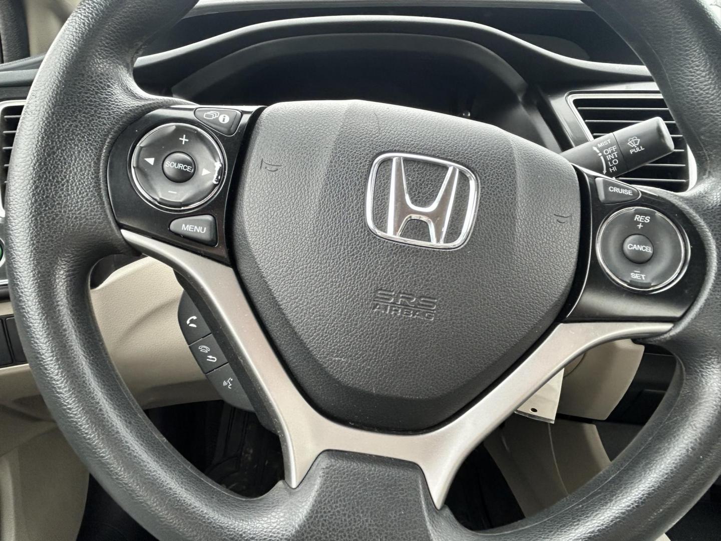 2013 White /TAN Honda Civic CNG Sedan 5-Speed AT (19XFB5F56DE) with an 1.8L L4 SOHC 16V CNG engine, 5A transmission, located at 17760 Hwy 62, Morris, OK, 74445, (918) 733-4887, 35.609104, -95.877060 - 2013 HONDA CIVIC DEDICATED CNG (RUNS ONLY ON COMPRESSED NATURAL GAS) HAS A 1.8L 4 CYLINDER ENGINE AND IS 2WD. FEATURES MANUAL SEATS, POWER LOCKS, POWER MIRRORS, POWER WINDOWS. HAS AM/FM RADIO, CD PLAYER, AUX PORT, USB PORT, CRUISE CONTROL, MULTI-FUNCTION STEERING WHEEL CONTROL, HANDS FREE CALLING, T - Photo#12