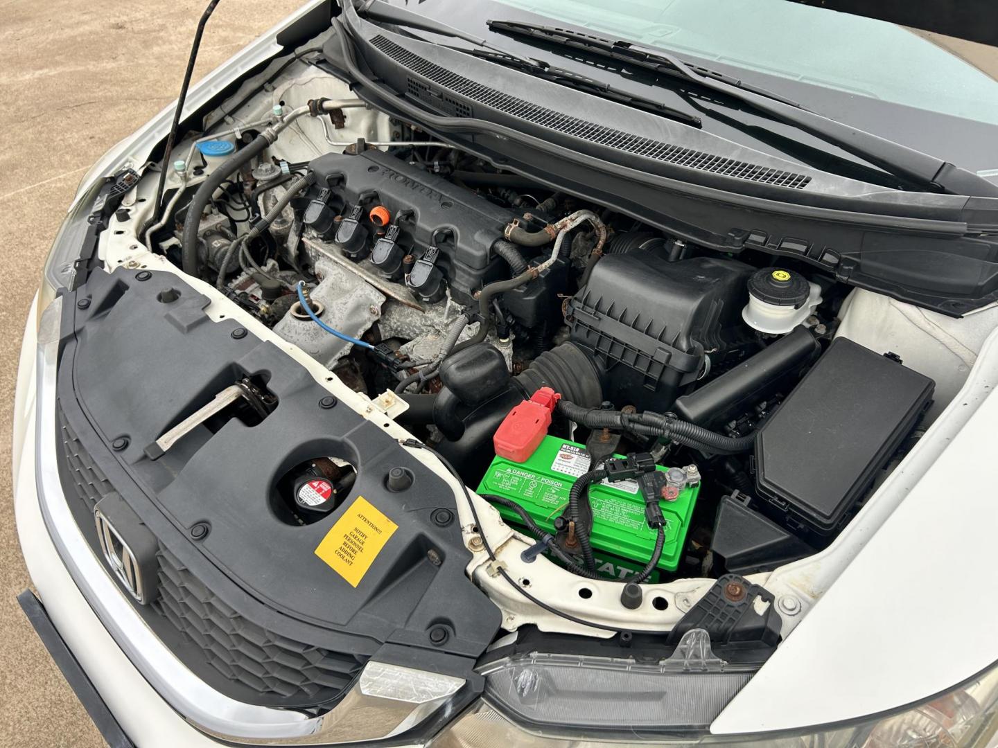 2013 White /TAN Honda Civic CNG Sedan 5-Speed AT (19XFB5F56DE) with an 1.8L L4 SOHC 16V CNG engine, 5A transmission, located at 17760 Hwy 62, Morris, OK, 74445, (918) 733-4887, 35.609104, -95.877060 - 2013 HONDA CIVIC DEDICATED CNG (RUNS ONLY ON COMPRESSED NATURAL GAS) HAS A 1.8L 4 CYLINDER ENGINE AND IS 2WD. FEATURES MANUAL SEATS, POWER LOCKS, POWER MIRRORS, POWER WINDOWS. HAS AM/FM RADIO, CD PLAYER, AUX PORT, USB PORT, CRUISE CONTROL, MULTI-FUNCTION STEERING WHEEL CONTROL, HANDS FREE CALLING, T - Photo#19