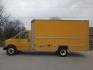 1997 YELLOW /Gray GMC Savana G3500 (1GDHG31R4V1) with an 5.7L V8 OHV 16V engine, 4-Speed Automatic transmission, located at 17760 Hwy 62, Morris, OK, 74445, (918) 733-4887, 35.609104, -95.877060 - 1997 GMC SAVANA BOX TRUCK 14.5 X 7.25FT HAS THE 5.7L V8 OHV 16V ENGINE. FEATURES CLOTH SEATS, MANUAL SEATS, MANUAL LOCKS, MANUAL WINDOWS, AND AM/FM RADIO. HAS ONLY 166,611 MILES, TIRES 225/75R16. HAS LOADING RAMP. CLEAN TITLE ***DAMAGE SHOWN IN PHOTOS*** $5,900 CALL RUSS, JONA OR HARLEY - Photo#4