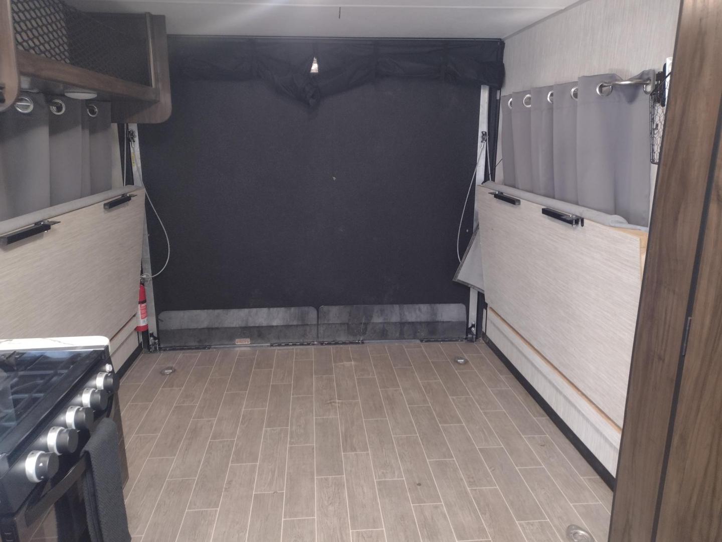 2020 Silver Forest River GREY WOLF PUP 22RR 22RR (4X4TCKX24LK) , located at 17760 Hwy 62, Morris, OK, 74445, 35.609104, -95.877060 - CAMPING SEASON IS HERE! CHECK OUT THIS 2020 FOREST RIVER GREY WOLF PUP TOY HAULER 22RR 29FT OVERALL WITH A 15FT POWER AWNING. IN THE LIVING/KITCHEN AREA IS A FARM STYLE SINK WITH OVERHEAD CABINETS, 3 BURNER STOVE WITH OVEN, OVERHEAD MICROWAVE, PANTRY, MID-SIZE FRIDGE, AM/FM RADIO, BOOTH STYLE DINETT - Photo#35