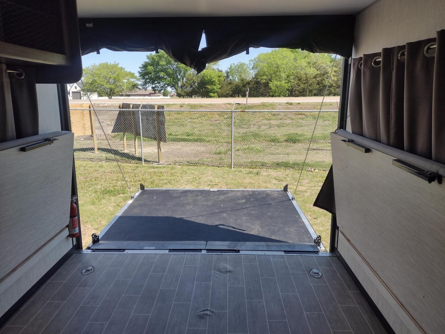 2020 Silver Forest River GREY WOLF PUP 22RR 22RR (4X4TCKX24LK) , located at 17760 Hwy 62, Morris, OK, 74445, 35.609104, -95.877060 - CAMPING SEASON IS HERE! CHECK OUT THIS 2020 FOREST RIVER GREY WOLF PUP TOY HAULER 22RR 29FT OVERALL WITH A 15FT POWER AWNING. IN THE LIVING/KITCHEN AREA IS A FARM STYLE SINK WITH OVERHEAD CABINETS, 3 BURNER STOVE WITH OVEN, OVERHEAD MICROWAVE, PANTRY, MID-SIZE FRIDGE, AM/FM RADIO, BOOTH STYLE DINETT - Photo#36