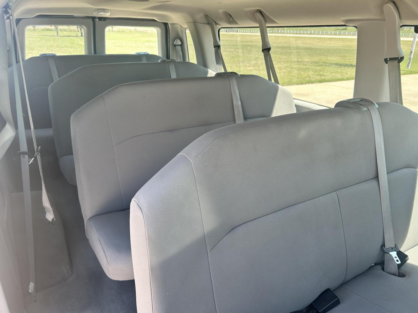 2013 White /TAN Ford E-Series Wagon E-350 XLT Super Duty Extended (1FBSS3BL9DD) with an 5.4L V8 SOHC 16V FFV engine, located at 17760 Hwy 62, Morris, OK, 74445, (918) 733-4887, 35.609104, -95.877060 - 2013 FORD E-350 15 PASSENGER VAN DEDICATED CNG ONLY RUNS ON COMPRESSED NATURAL GAS IT HAS THE 5.4L V8 ENIGINE. IT FEATURES POWER LOCKS, POWER WINDOWS, POWER MIRRORS, CLOTH INTERIOR, AM/FM RADIO, AUXILARY PORT, FRONT AND REAR A/C, TRACTION CONTROL, CRUISE CONTROL, 15 PASSENGER VAN, EQUIPPED WITH BAF - Photo#12