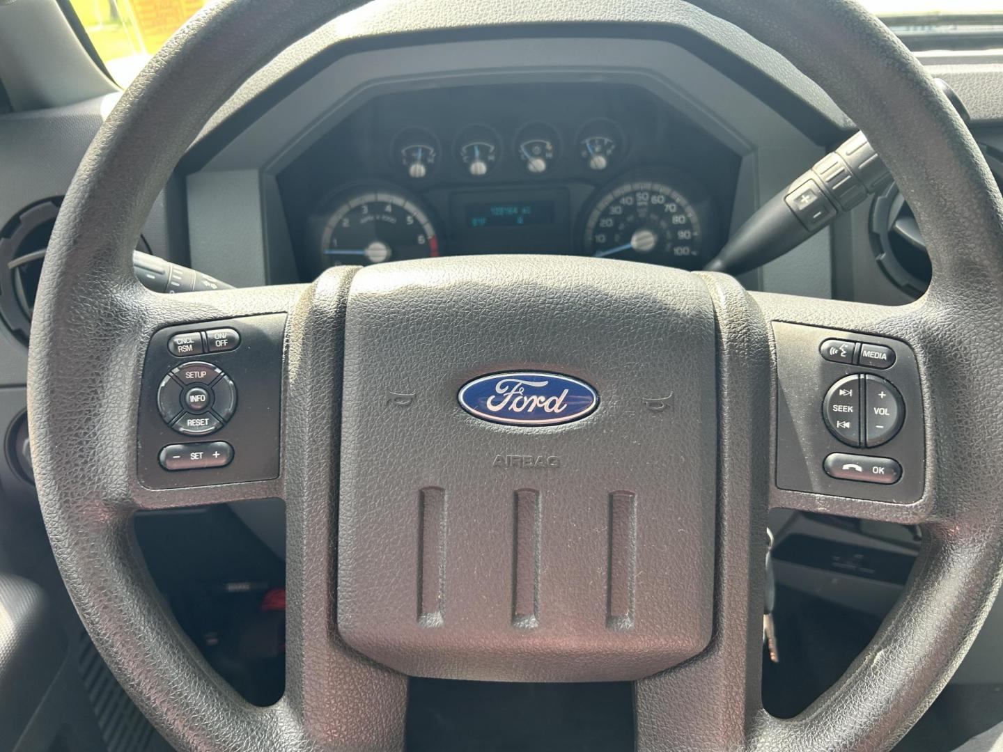 2014 White /Gray Ford F-250 SD XLT SuperCab Long Bed 4WD (1FT7X2B67EE) with an 6.2L V8 OHV 16V engine, 6-Speed Automatic transmission, located at 17760 Hwy 62, Morris, OK, 74445, (918) 733-4887, 35.609104, -95.877060 - 2014 F250 SUPER DUTY 4WD IS A BI-FUEL SYSTEM THAT RUNS ON CNG OR GASOLINE. THIS TRUCK HAS A 6.2L V8 ENGINE, FEATURES MANUAL SEAT, POWER WINDOWS, POWER LOCKS, POWER MIRRORS, AM FM RADIO, TRACTION CONTROL, CRUISE CONTROL, BED LINER AND TRAILER HITCH. A PREMIER ALTERNATIVE FUEL CONVERSION THAT IS EPA - Photo#11