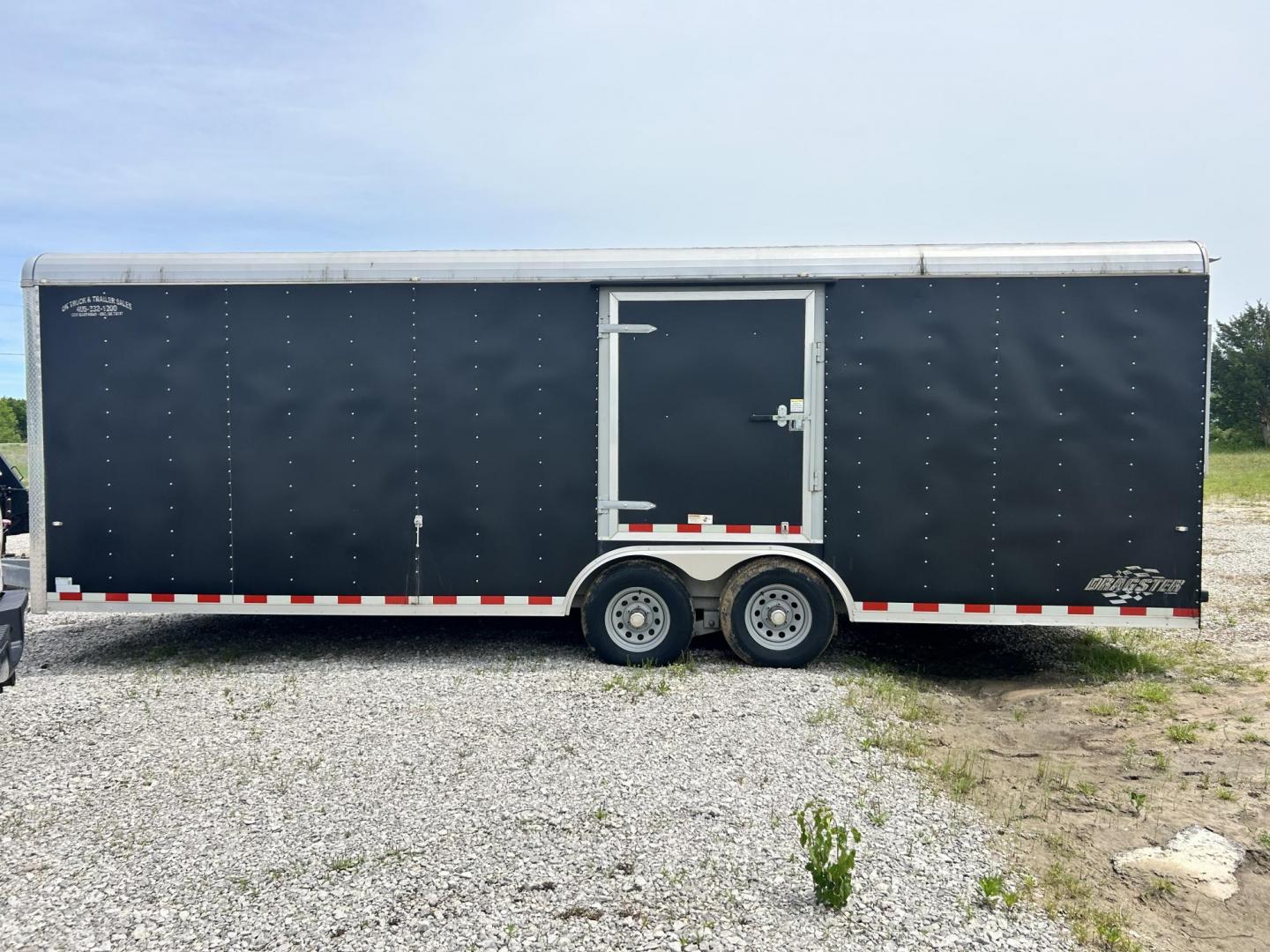 2018 BLACK Cargo Craft, Inc DRAGSTER CAR HAULER - (4D6EB2429JC) , located at 17760 Hwy 62, Morris, OK, 74445, 35.609104, -95.877060 - 2018 CARGO CRAFT, INC DRAGSTER CAR HAULER 24.5FTX8FT. TWO SIDE DOORS AND DUAL AXLES. PAYLOAD CAPACITY 10,400LBS, HITCH WEIGHT 6,000LBS, AND HITCH SIZE 2 5/16 BALL SIZE. ***BILL OF SALE ONLY*** $7,500 CALL RUSS, JONA OR HARLEY 918-733-4887 - Photo#1