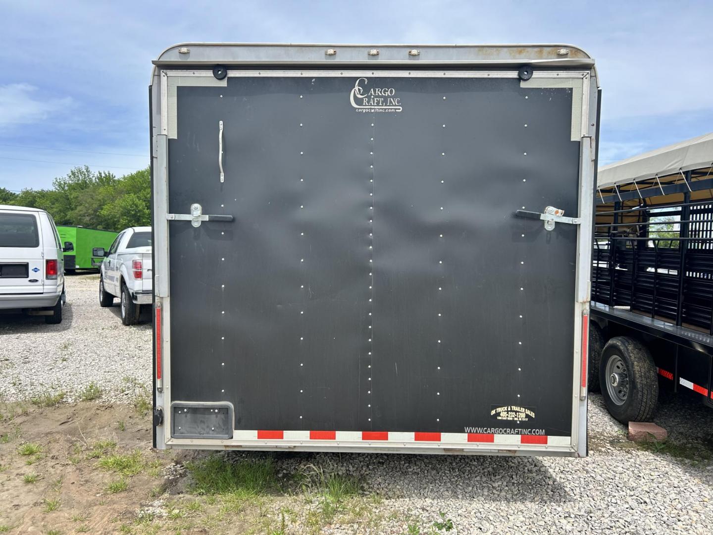2018 BLACK Cargo Craft, Inc DRAGSTER CAR HAULER - (4D6EB2429JC) , located at 17760 Hwy 62, Morris, OK, 74445, 35.609104, -95.877060 - 2018 CARGO CRAFT, INC DRAGSTER CAR HAULER 24.5FTX8FT. TWO SIDE DOORS AND DUAL AXLES. PAYLOAD CAPACITY 10,400LBS, HITCH WEIGHT 6,000LBS, AND HITCH SIZE 2 5/16 BALL SIZE. ***BILL OF SALE ONLY*** $7,500 CALL RUSS, JONA OR HARLEY 918-733-4887 - Photo#3