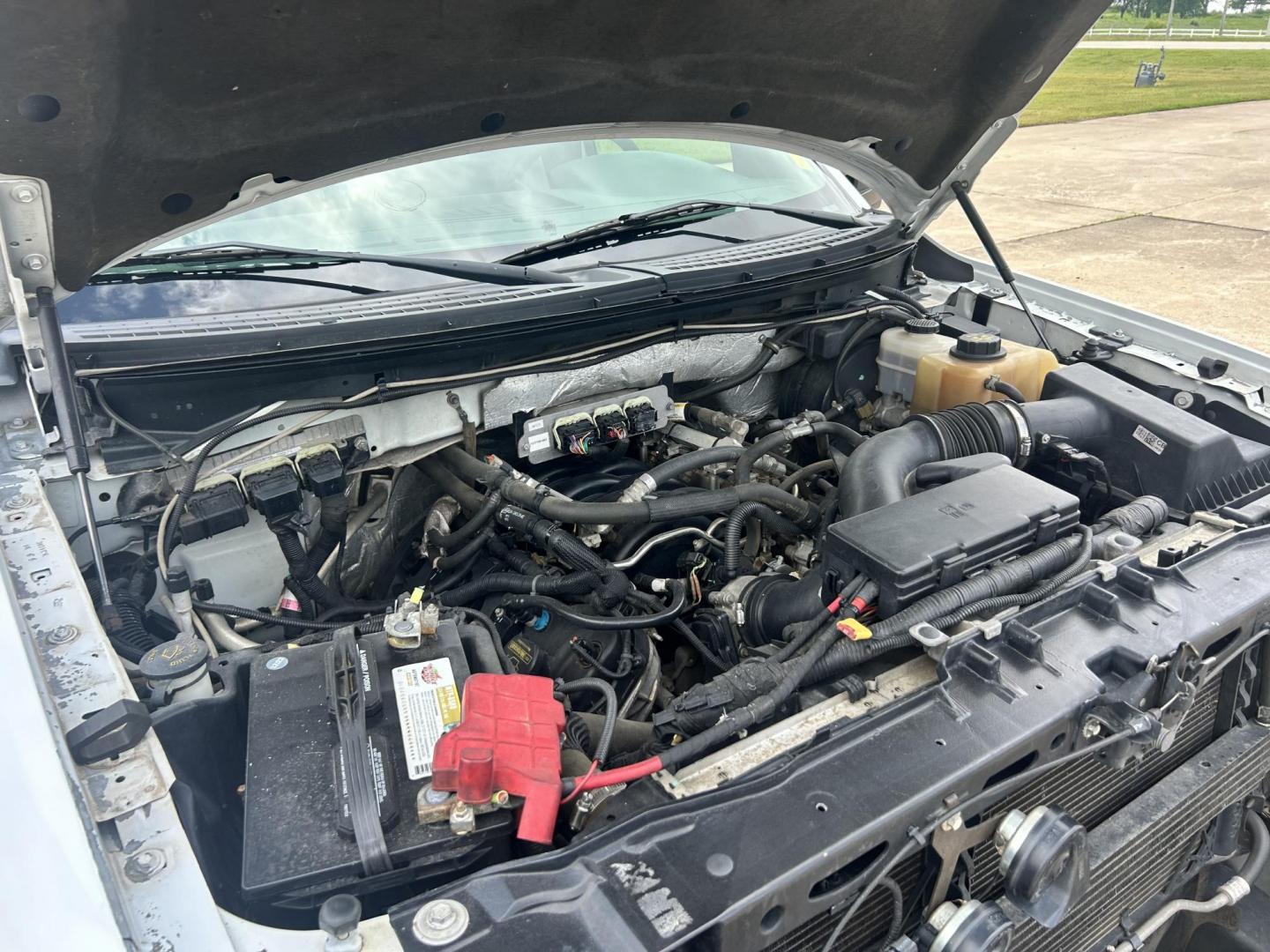2012 White /Gray Ford F-150 XL 4WD (1FTVX1EF8CK) with an 5.0L V8 OHV 16V engine, 6-Speed Automatic transmission, located at 17760 Hwy 62, Morris, OK, 74445, (918) 733-4887, 35.609104, -95.877060 - Photo#27