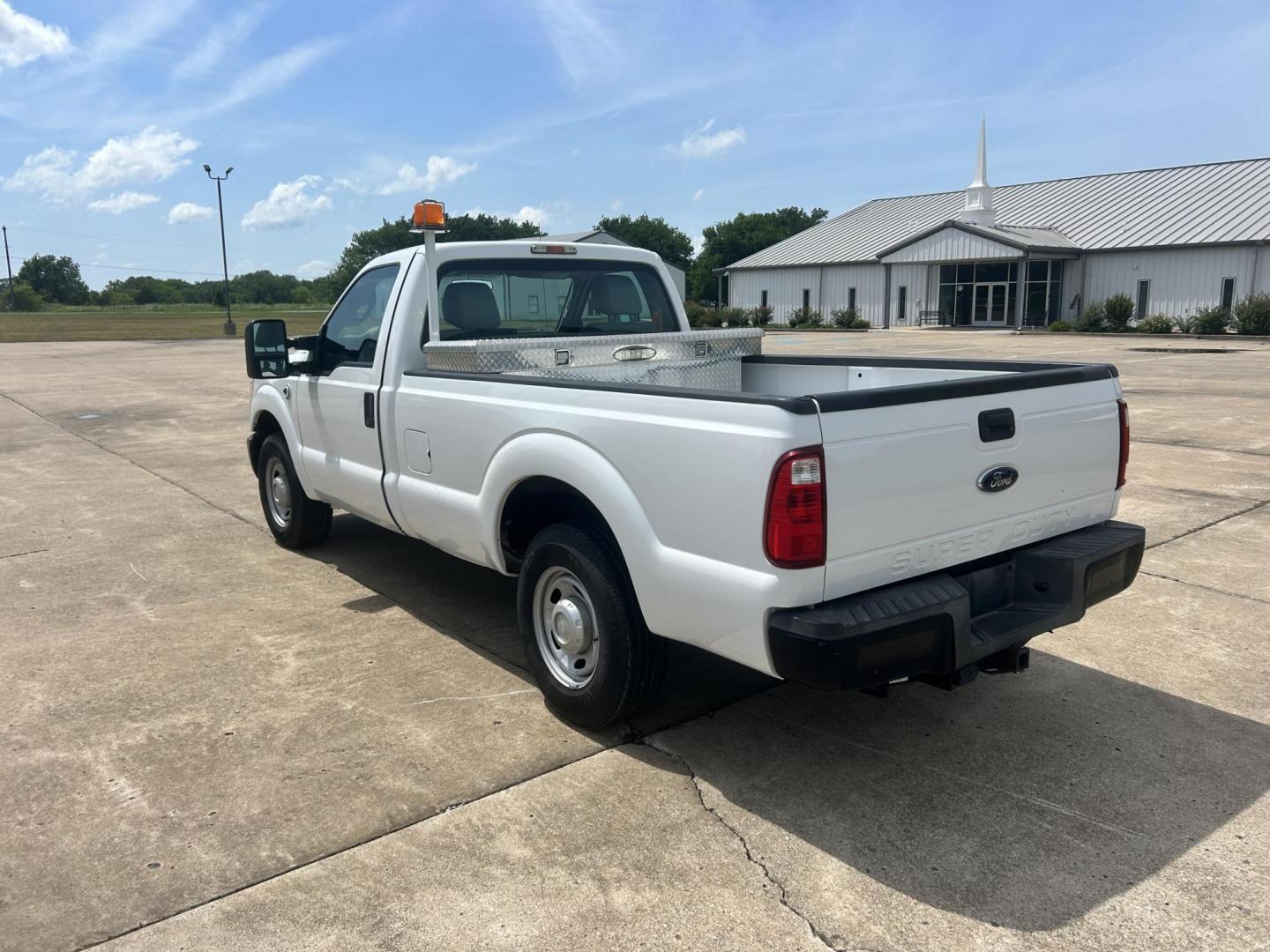 2013 White /Gray Ford F-250 SD 2WD (1FTBF2A69DE) with an 6.2L V8 OHV 16V engine, 6-Speed Automatic transmission, located at 17760 Hwy 62, Morris, OK, 74445, (918) 733-4887, 35.609104, -95.877060 - 2013 F250 SUPER DUTY IS A DEDICATED CNG. THIS TRUCK HAS A 6.2L V8 ENGINE, FEATURES MANUAL SEAT, MANUAL WINDOWS, MANUAL LOCKS, MANUAL MIRRORS, AM FM RADIO, FACTORY TRAILER BREAKS, TRACTION CONTROL, TOOL BOX AND TRAILER HITCH. CLEAN TITLE, 30,356 MILES, 245/75R17 TIRES. THIS SHOULD QUALIFY FOR A TAX C - Photo#6
