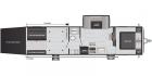 2021 WHITE/BLACK /Gray Keystone SPRINGDALE SG32TH SG32TH (4YDT32T20M3) , located at 17760 Hwy 62, Morris, OK, 74445, 35.609104, -95.877060 - YOUR ADVENTURE AWAITS CHECK OUT THIS 2021 KEYSTONE SPRINGDALE TAILGATOR TOY HAULER SG32TH 36FT OVERALL WITH A 21FT POWER AWNING. IN THE FRONT IS THE BEDROOM WITH A QUEEN SIZE BED, OVERHEAD DOUBLE SHELF, 2 WARDROBE CLOSETS, STORAGE NEXT TO THE BED AND UNDER. IN THE LIVING AND KITCHEN AREA IS THE ENTE - Photo#48