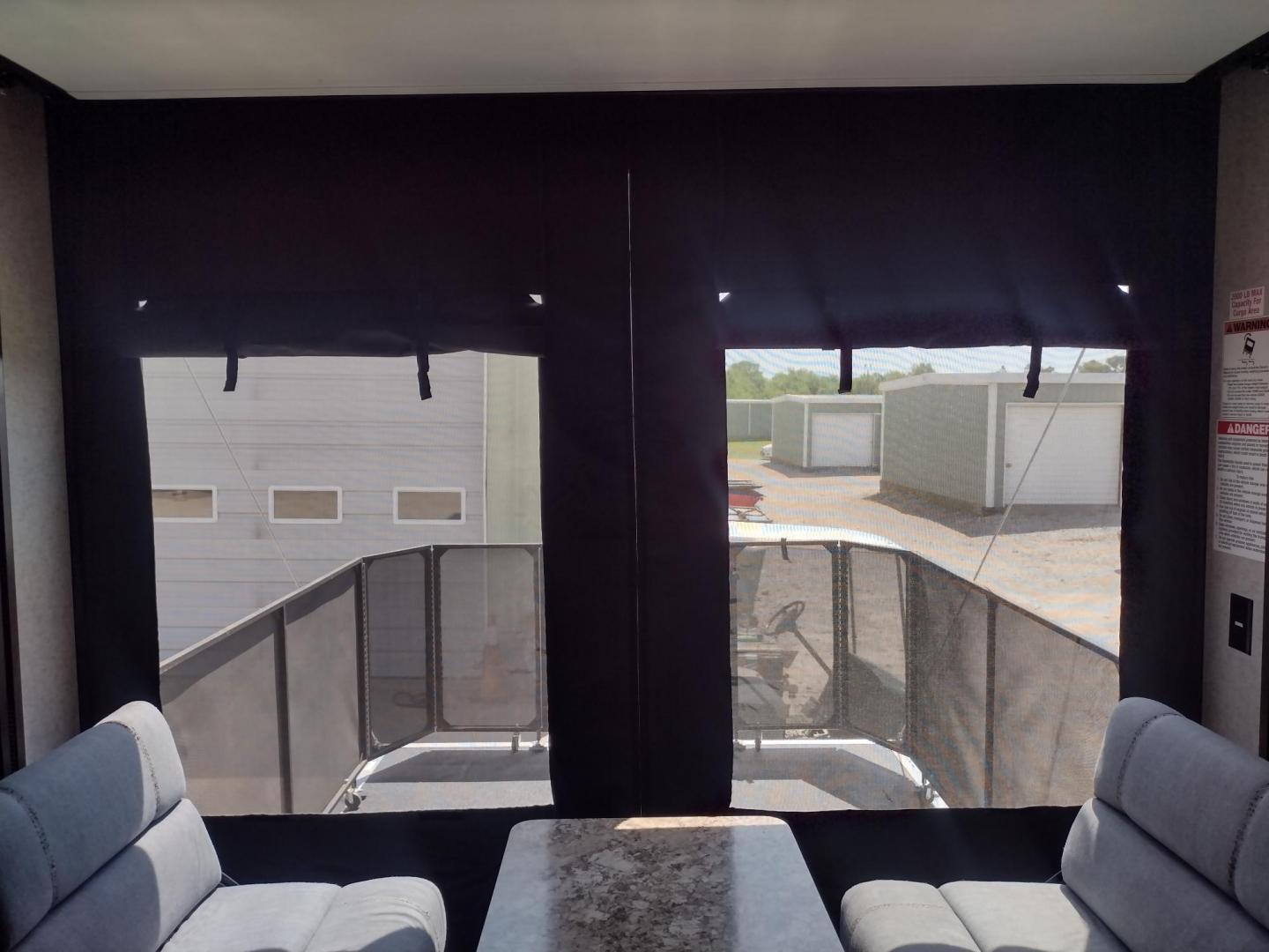 2018 Silver /Gray Forest River XLR Toy Hauler 31QB (5ZT2XLWB1J1) , located at 17760 Hwy 62, Morris, OK, 74445, 35.609104, -95.877060 - CHECK OUT THIS 2018 FOREST RIVER XLR BOOST 31QB 39FT OVERALL WITH 15FT POWER AWNING. IN THE FRONT IS THE BEDROOM WITH QUEEN SIZE BED, OVERHEAD CABINETS, 2 WARDROBE CLOSETS, AND STORAGE UNDER THE BED. CONNECTED TO THE BEDROOM IS A FULL BATH WITH VANITY SINK, MEDICINE CABINET, AND STANDING SHOWER. IN - Photo#41