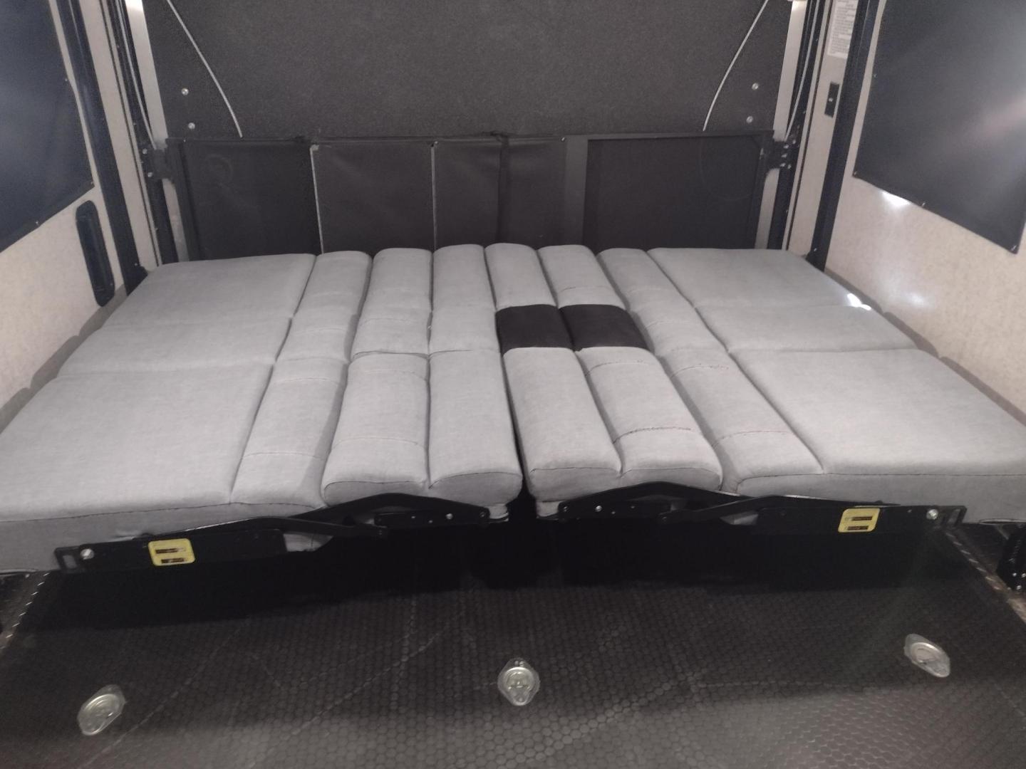 2018 Silver /Gray Forest River XLR Toy Hauler 31QB (5ZT2XLWB1J1) , located at 17760 Hwy 62, Morris, OK, 74445, 35.609104, -95.877060 - CHECK OUT THIS 2018 FOREST RIVER XLR BOOST 31QB 39FT OVERALL WITH 15FT POWER AWNING. IN THE FRONT IS THE BEDROOM WITH QUEEN SIZE BED, OVERHEAD CABINETS, 2 WARDROBE CLOSETS, AND STORAGE UNDER THE BED. CONNECTED TO THE BEDROOM IS A FULL BATH WITH VANITY SINK, MEDICINE CABINET, AND STANDING SHOWER. IN - Photo#44