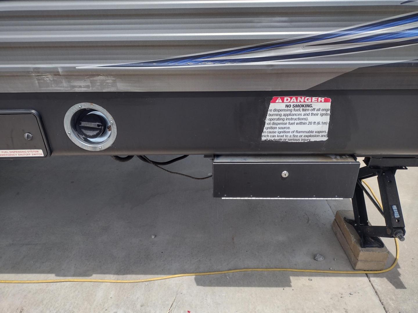 2018 Silver /Gray Forest River XLR Toy Hauler 31QB (5ZT2XLWB1J1) , located at 17760 Hwy 62, Morris, OK, 74445, 35.609104, -95.877060 - CHECK OUT THIS 2018 FOREST RIVER XLR BOOST 31QB 39FT OVERALL WITH 15FT POWER AWNING. IN THE FRONT IS THE BEDROOM WITH QUEEN SIZE BED, OVERHEAD CABINETS, 2 WARDROBE CLOSETS, AND STORAGE UNDER THE BED. CONNECTED TO THE BEDROOM IS A FULL BATH WITH VANITY SINK, MEDICINE CABINET, AND STANDING SHOWER. IN - Photo#52