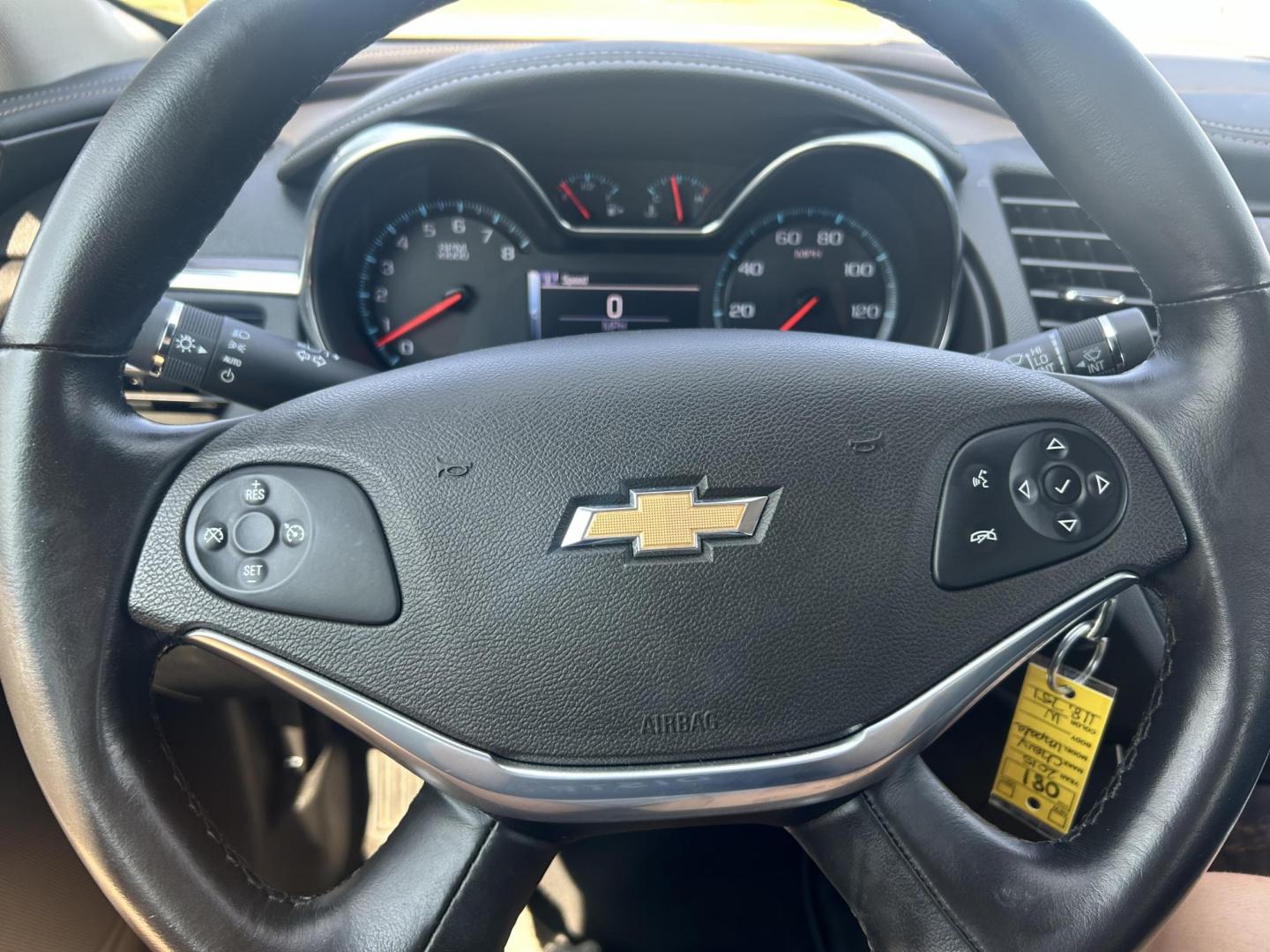 2015 WHITE /Gray Chevrolet Impala (2G1135SN4F9) with an 3.6L V6 DOHC 24V CNG engine, 6A transmission, located at 17760 Hwy 62, Morris, OK, 74445, (918) 733-4887, 35.609104, -95.877060 - 2015 CHEVY IMPALA HAS THE 3.6 V6 ENGINE AND IS FWD. THE IMPALA IS A BI-FUEL CAR THAT RUNS ON BOTH CNG (COMPRESSED NATUAL GAS) OR GASOLINE. THIS CAR FEATURES KEYLESS REMOTE START, KEYLESS REMOTE ENTRY, POWER LOCKS, POWER WINDOWS, POWER SEATS, POWER MIRRORS, AM/FM STEREO, CLOTH SEATS, BACK UP CAMERA, - Photo#11