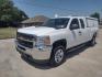 2013 WHITE /Gray Chevrolet Silverado 2500HD Work Truck Ext. Cab 4WD (1GC2KVCB1DZ) with an 6.0L V8 OHV 16V CNG engine, 6-Speed Automatic transmission, located at 17760 Hwy 62, Morris, OK, 74445, (918) 733-4887, 35.609104, -95.877060 - 2013 CHEVY SILVERADO 4WD WITH THE 6.0L V8 ENGINE. THIS TRUCK FEATURES MANUAL WINDOWS, MANUAL LOCKS, MANUAL MIRRORS, MANUAL SEATS, LEATHER INTERIOR, CRUSIE CONTROL, TRACTION CONTROL, AND AM/FM RADIO. CAMPER SHELL WITH SHELVES AND CARGO SLIDER, DIMENSIONS INVERTER AND TRAILER HITCH. ONLY 184,332 MILE - Photo#0
