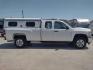 2013 WHITE /Gray Chevrolet Silverado 2500HD Work Truck Ext. Cab 4WD (1GC2KVCB1DZ) with an 6.0L V8 OHV 16V CNG engine, 6-Speed Automatic transmission, located at 17760 Hwy 62, Morris, OK, 74445, (918) 733-4887, 35.609104, -95.877060 - 2013 CHEVY SILVERADO 4WD WITH THE 6.0L V8 ENGINE. THIS TRUCK FEATURES MANUAL WINDOWS, MANUAL LOCKS, MANUAL MIRRORS, MANUAL SEATS, LEATHER INTERIOR, CRUSIE CONTROL, TRACTION CONTROL, AND AM/FM RADIO. CAMPER SHELL WITH SHELVES AND CARGO SLIDER, DIMENSIONS INVERTER AND TRAILER HITCH. ONLY 184,332 MILE - Photo#3