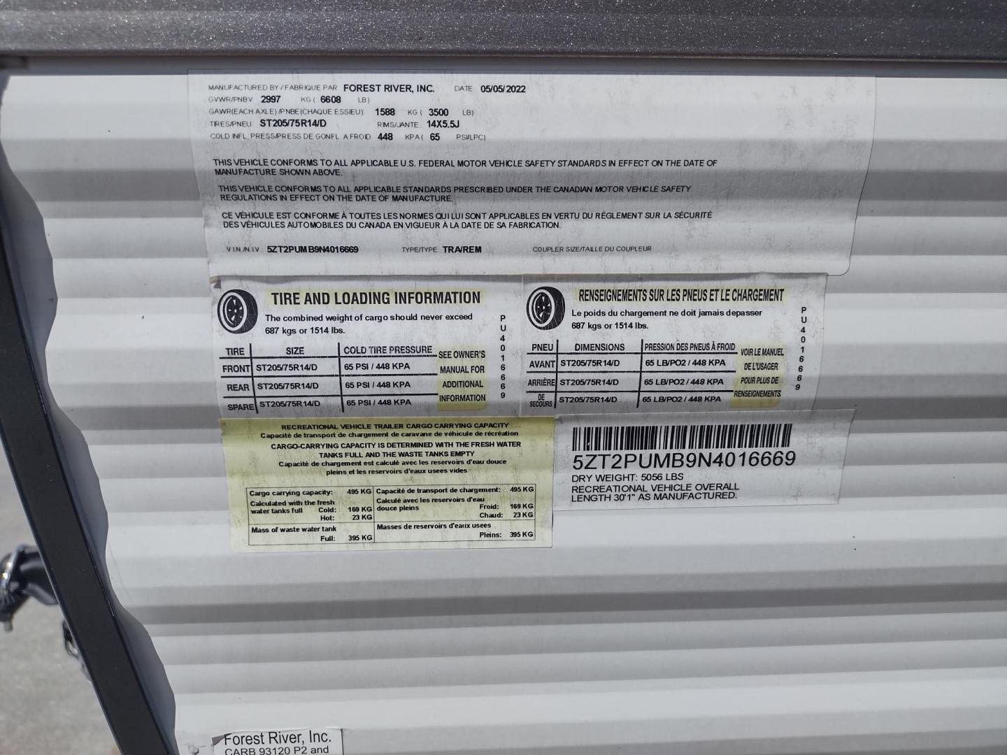 2022 WHITE /Gray Forest River PUMA XLE LITE 23BHC 23BHC (5ZT2PUMB9N4) , located at 17760 Hwy 62, Morris, OK, 74445, 35.609104, -95.877060 - READY FOR AN ADVENTURE CHECK OUT THIS 2022 FOREST RIVER PUMA XLE LITE 23BHC 30FT OVERALL WITH 19FT POWER AWNING. IN THE FRONT IS THE BEDROOM WITH A QUEEN SIZE BED AND STORAGE UNDER THE BED, OVERHEAD SHELF, AND 2 WARDROBE CLOSETS. IN THE LIVING AND KITCHEN AREA IS STAINLESS STEEL FARM STYLE SINK, 3 B - Photo#39