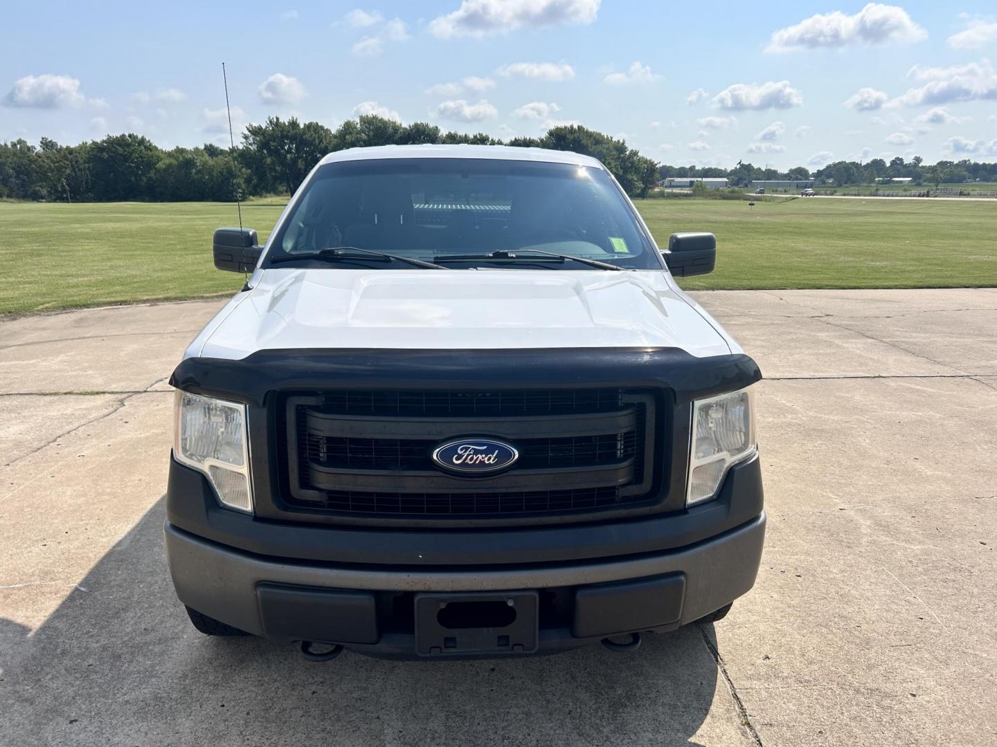 2014 White /Gray Ford F-150 (1FTEX1EM8EK) with an 3.7L V6 DOHC 24V engine, 6-Speed Automatic transmission, located at 17760 Hwy 62, Morris, OK, 74445, (918) 733-4887, 35.609104, -95.877060 - 2014 FORD F-150 4WD WITH 3.7L V6 ENGINE BI-FUEL SYSTEM RUNS ON CNG OR GASOLINE. FEATURES KEYLESS REMOTE ENTRY, POWER LOCKS, POWER WINDOWS, AM/FM STEREO, SIRIUS XM STEREO, CD PLAYER, AUXILLARY PORT, CRUISE CONTROL, TRACTION CONTROL, MULTI-FUNCTIONING STEERING WHEEL CONTROLS, TOOL BOX, AND TRAILER HIT - Photo#1