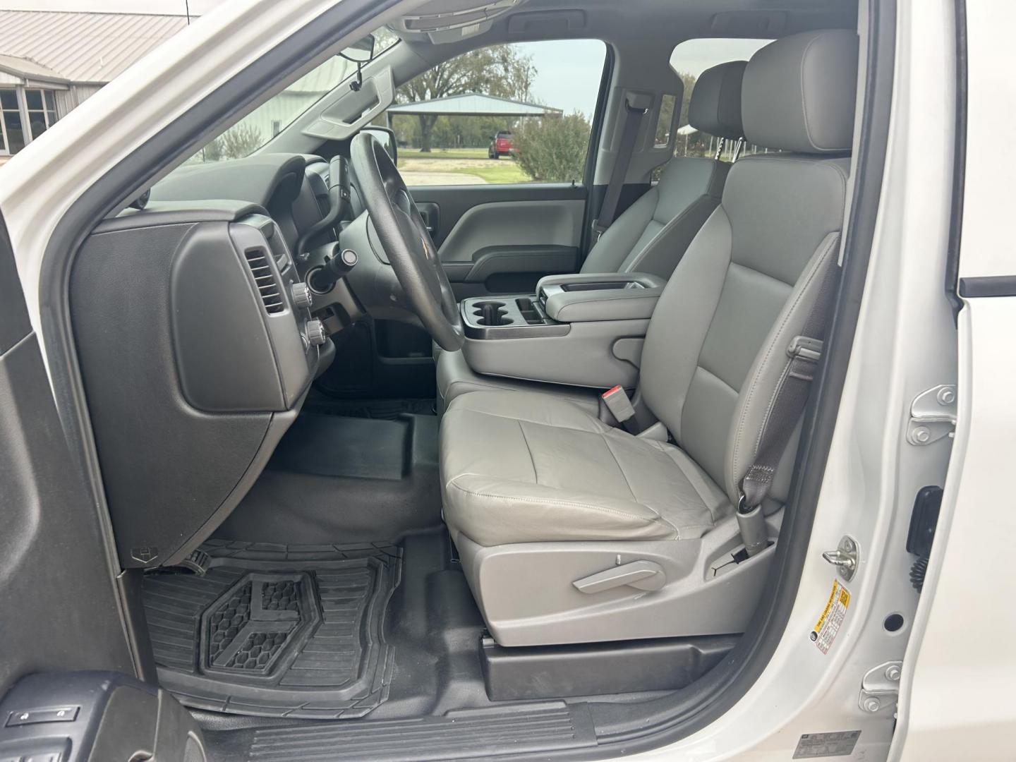 2017 White /Gray Chevrolet Silverado 1500 Work Truck Double Cab 4WD (1GCVKNEC2HZ) with an 5.3L V8 OHV 16V engine, 6A transmission, located at 17760 Hwy 62, Morris, OK, 74445, (918) 733-4887, 35.609104, -95.877060 - 2017 CHEVY SILVERADO 1500 4WD BI-FUEL SYSTEM THAT RUNS ON CNG OR GASOLINE WITH 5.3L V8 ENIGINE. IT FEATURES POWER LOCKS, POWER WINDOWS, MANUAL SEATS, LEATHER INTERIOR, CRUSIE CONTROL, TRACTION CONTROL, AM/FM RADIO, HANDS FREE CALLING, AND BACKUP CAMERA. ONLY 175,381 MILES WITH 265/70R17 TIRES. THIS - Photo#8