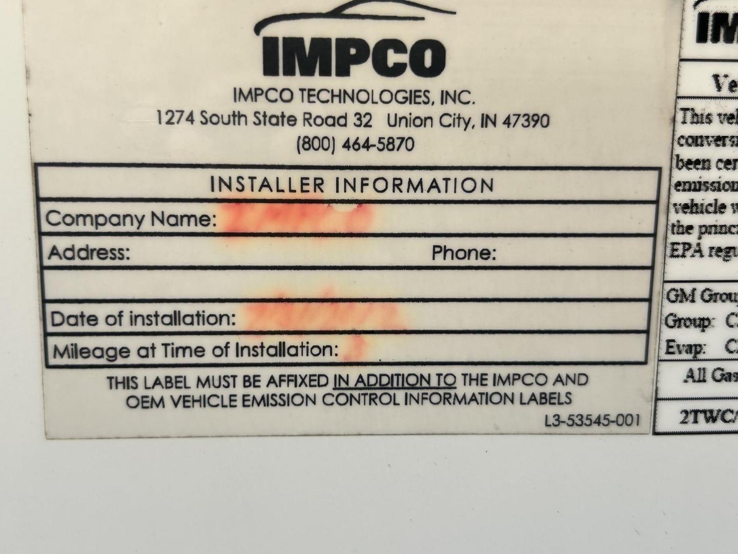 2012 White /Gray GMC Savana Cargo (1GTW7FFB5C1) with an 6.0L V8 OHV 16V CNG engine, 6-Speed Automatic transmission, located at 17760 Hwy 62, Morris, OK, 74445, (918) 733-4887, 35.609104, -95.877060 - 2012 GMC SAVANA CARGO VAN RWD WITH THE 6.0L V8 ENGINE DEDICATED CNG ONLY RUNS ON COMPRESSED NATURAL GAS. IT FEATURES POWER LOCKS, POWER WINDOWS, POWER MIRRORS, CLOTH INTERIOR, MANUAL SEATS, CRUISE CONTROL, TRACTION CONTROL, HAUL MODE, AM/FM RADIO, SPLIT SWING-OUT SIDE DOORS AND BACK DOORS, AND TIRE - Photo#22