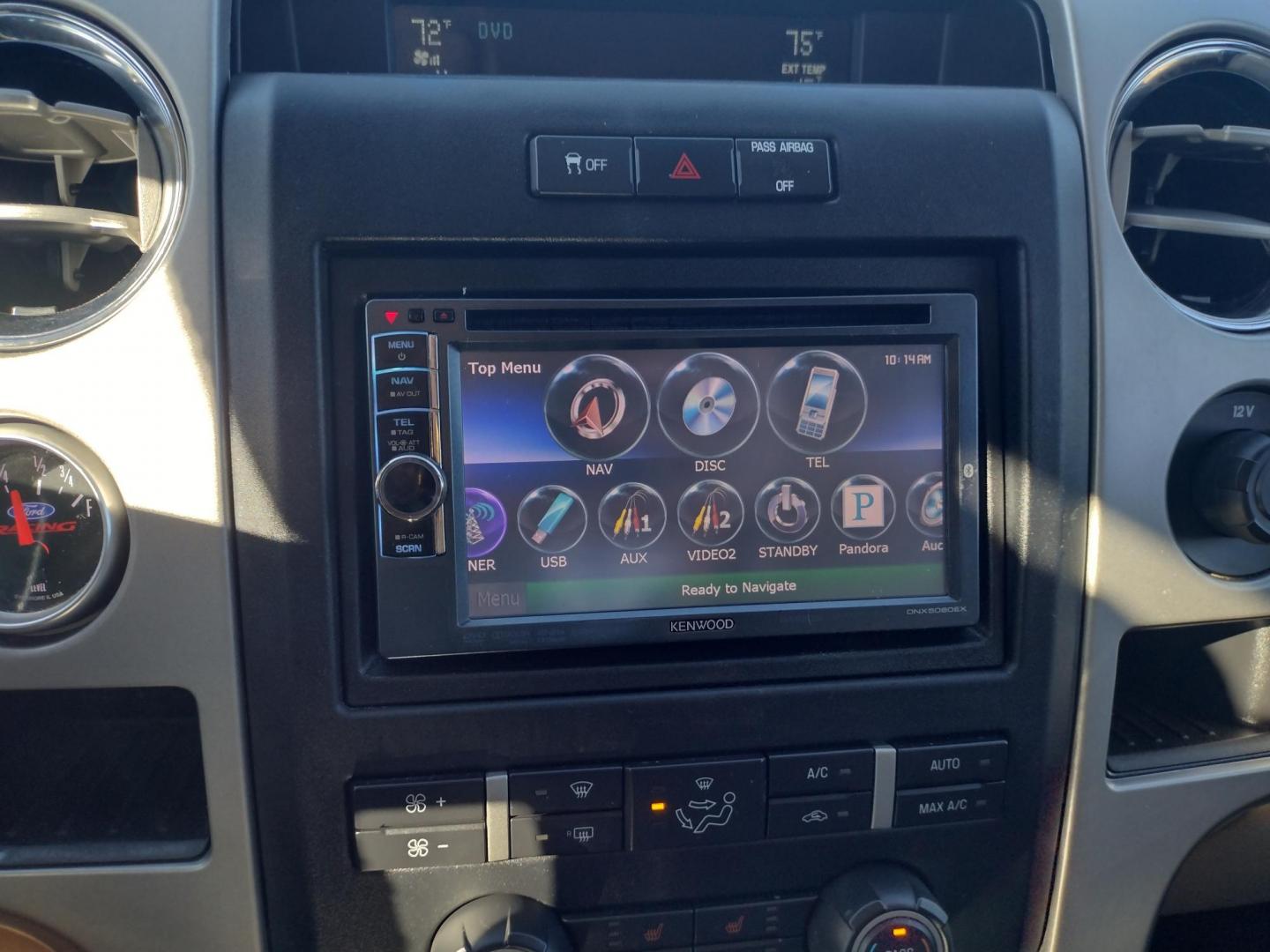 2012 White /TAN Ford F-150 LARIAT (1FTFW1CFXCF) with an 5.0L V8 engine, 6-Speed Automatic transmission, located at 17760 Hwy 62, Morris, OK, 74445, (918) 733-4887, 35.609104, -95.877060 - 2012 FORD F150 LARIAT 2WD BI-FUEL SYSTEM RUNS ON CNG (COMPRESSED NATURAL GAS) OR GASOLINE WITH 5.0L V8 ENIGNE. IT FEATURES KEYLESS ENTRY, POWER LOCKS, POWER WINDOWS, POWER MIRRORS, POWER SEATS, LEATHER INTERIOR, HEATED AND COOLED SEATS, AM/FM RADIO, NAVIGATION, CD PLAYER, HANDS FREE CALLING, DUAL CL - Photo#16