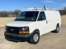 2013 White /Gray Chevrolet Express 2500 Cargo (1GCWGFCB5D1) with an 6.0L V8 OHV 16V FFV engine, 6-Speed Automatic transmission, located at 17760 Hwy 62, Morris, OK, 74445, (918) 733-4887, 35.609104, -95.877060 - 2013 CHEVROLET EXPRESS DEDICATED CNG ONLY RUNS ON COMPRESSED NATURAL GAS RWD 6.0L V8 ENGINE. FEATURING POWER LOCKS, MANUAL WINDOWS, MANUAL MIRRORS, MANUAL SEATS, AM/FM STEREO, LEATHER SEATS, BACKUP CAMERA, TRACTION CONTROL, LOCKING METAL CONSOLE, STEEL SHELVES, SPLIT SWING-OUT RIGHT DOORS, AND TOW P - Photo#0