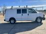 2013 White /Gray Chevrolet Express 2500 Cargo (1GCWGFCB5D1) with an 6.0L V8 OHV 16V FFV engine, 6-Speed Automatic transmission, located at 17760 Hwy 62, Morris, OK, 74445, (918) 733-4887, 35.609104, -95.877060 - 2013 CHEVROLET EXPRESS DEDICATED CNG ONLY RUNS ON COMPRESSED NATURAL GAS RWD 6.0L V8 ENGINE. FEATURING POWER LOCKS, MANUAL WINDOWS, MANUAL MIRRORS, MANUAL SEATS, AM/FM STEREO, LEATHER SEATS, BACKUP CAMERA, TRACTION CONTROL, LOCKING METAL CONSOLE, STEEL SHELVES, SPLIT SWING-OUT RIGHT DOORS, AND TOW P - Photo#3