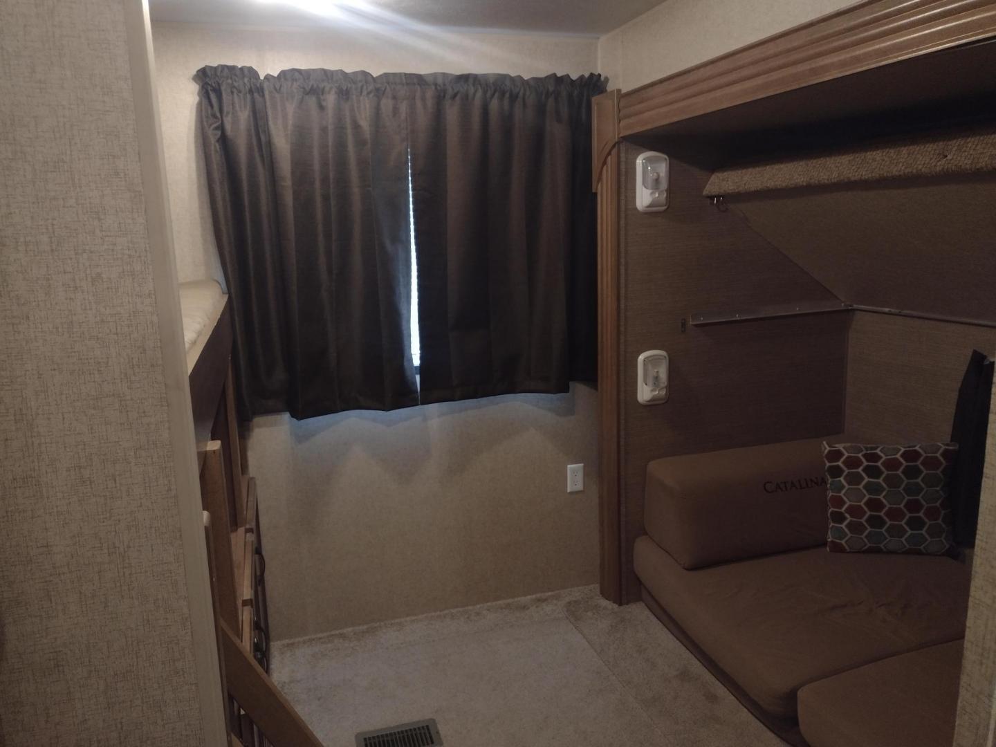 2014 Silver /Gray Forest River Catalina 39BHTS (5ZT2CA4B2ET) , located at 17760 Hwy 62, Morris, OK, 74445, 35.609104, -95.877060 - GET IT WHILE YOU CAN!!! 2014 FOREST RIVER CATALINA COACHMEN 39BHTS 41FT OVERALL WITH 21FT POWER AWNING.***REBUILT TITLE*** IN THE MASTER BEDROOM IS A QUEEN SIZE BED WITH STORAGE UNDER THE BED, OVERHEAD CABINETS, WARDROBE CABINETS, WARDROBE CLOSET, AND CEILING FAN. IN THE LIVING/KITCHEN AREA IS AN EN - Photo#31