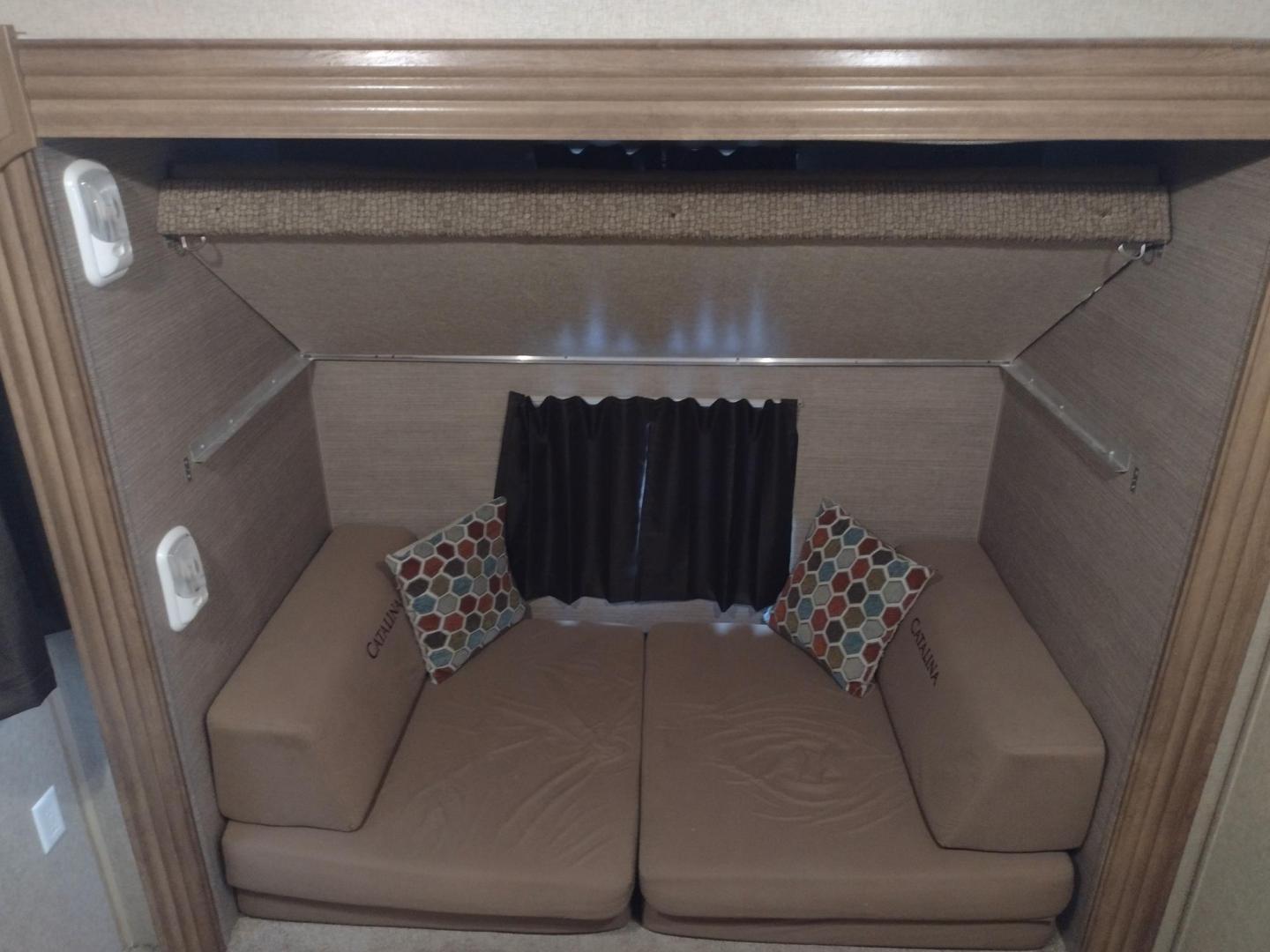 2014 Silver /Gray Forest River Catalina 39BHTS (5ZT2CA4B2ET) , located at 17760 Hwy 62, Morris, OK, 74445, 35.609104, -95.877060 - GET IT WHILE YOU CAN!!! 2014 FOREST RIVER CATALINA COACHMEN 39BHTS 41FT OVERALL WITH 21FT POWER AWNING.***REBUILT TITLE*** IN THE MASTER BEDROOM IS A QUEEN SIZE BED WITH STORAGE UNDER THE BED, OVERHEAD CABINETS, WARDROBE CABINETS, WARDROBE CLOSET, AND CEILING FAN. IN THE LIVING/KITCHEN AREA IS AN EN - Photo#37