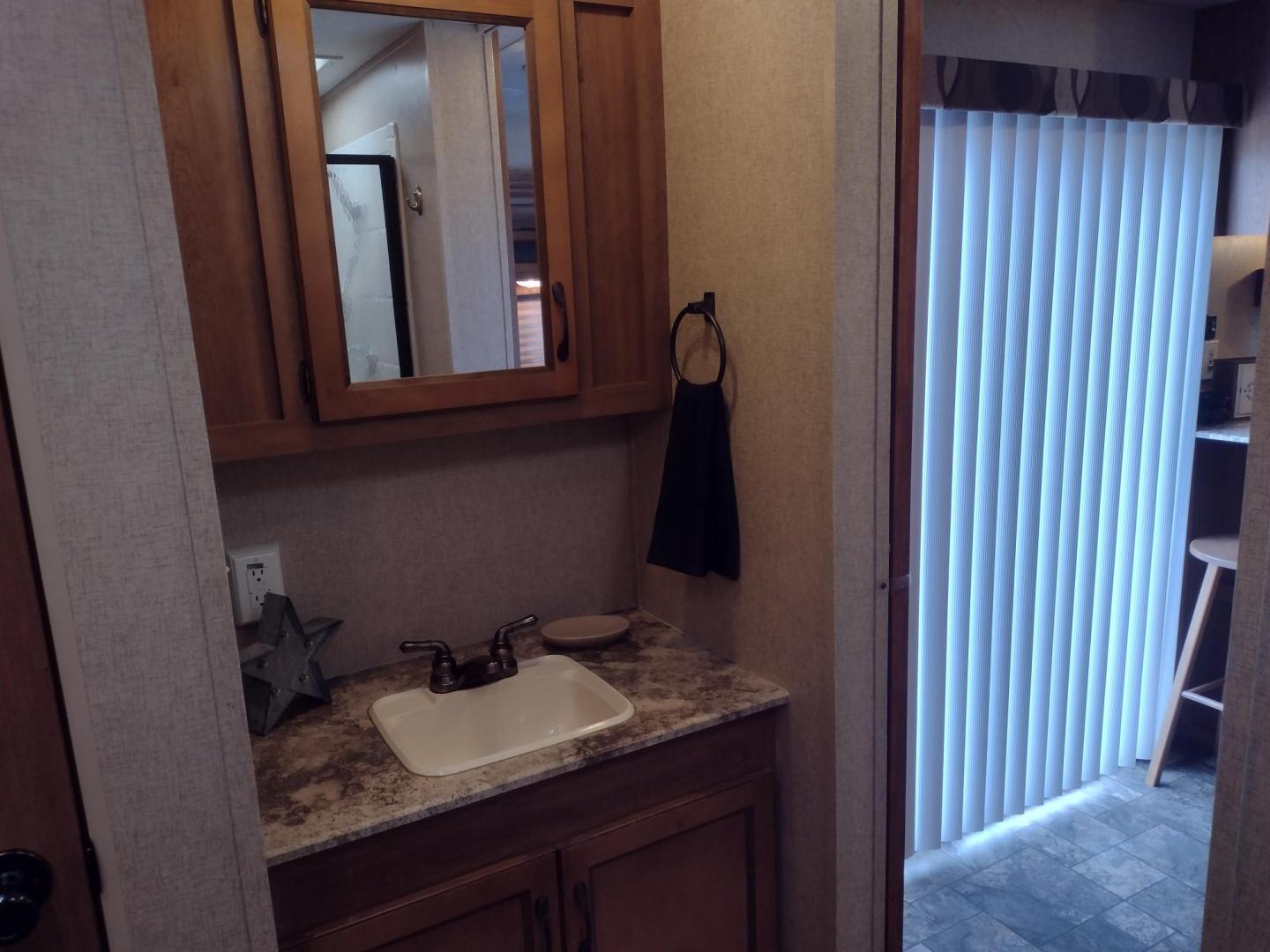 2014 Silver /Gray Forest River Catalina 39BHTS (5ZT2CA4B2ET) , located at 17760 Hwy 62, Morris, OK, 74445, 35.609104, -95.877060 - GET IT WHILE YOU CAN!!! 2014 FOREST RIVER CATALINA COACHMEN 39BHTS 41FT OVERALL WITH 21FT POWER AWNING.***REBUILT TITLE*** IN THE MASTER BEDROOM IS A QUEEN SIZE BED WITH STORAGE UNDER THE BED, OVERHEAD CABINETS, WARDROBE CABINETS, WARDROBE CLOSET, AND CEILING FAN. IN THE LIVING/KITCHEN AREA IS AN EN - Photo#44